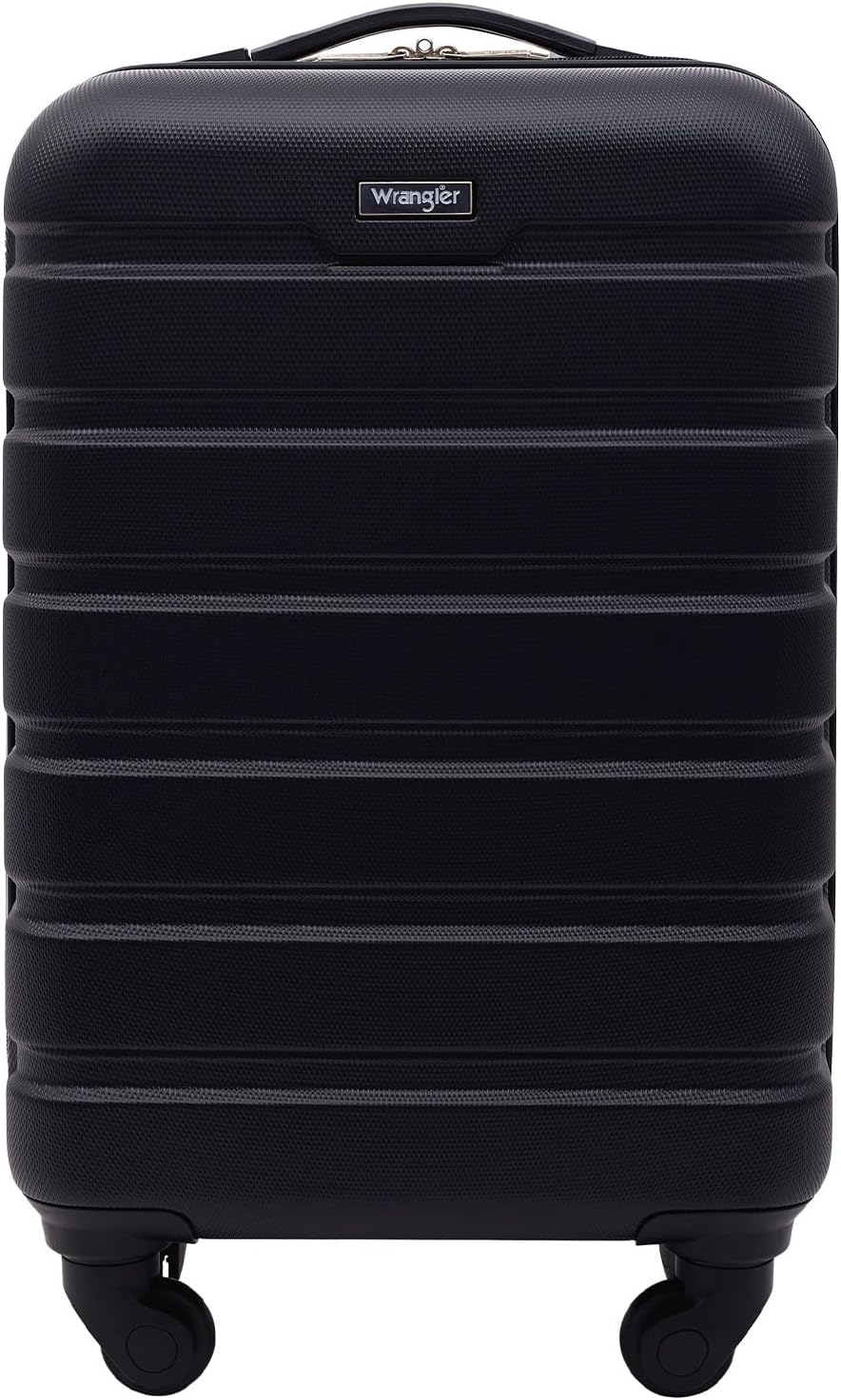 Wrangler Hardside Spinner Carry-On Luggage, Black, 20-Inch