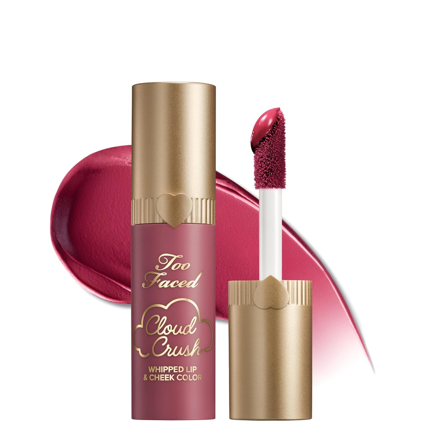 Too Faced Cloud Crush Whipped Lip & Cheek | Creamy Multi-Use Formula with Hyaluronic Oil for a Soft-Focus Longwear Flush
