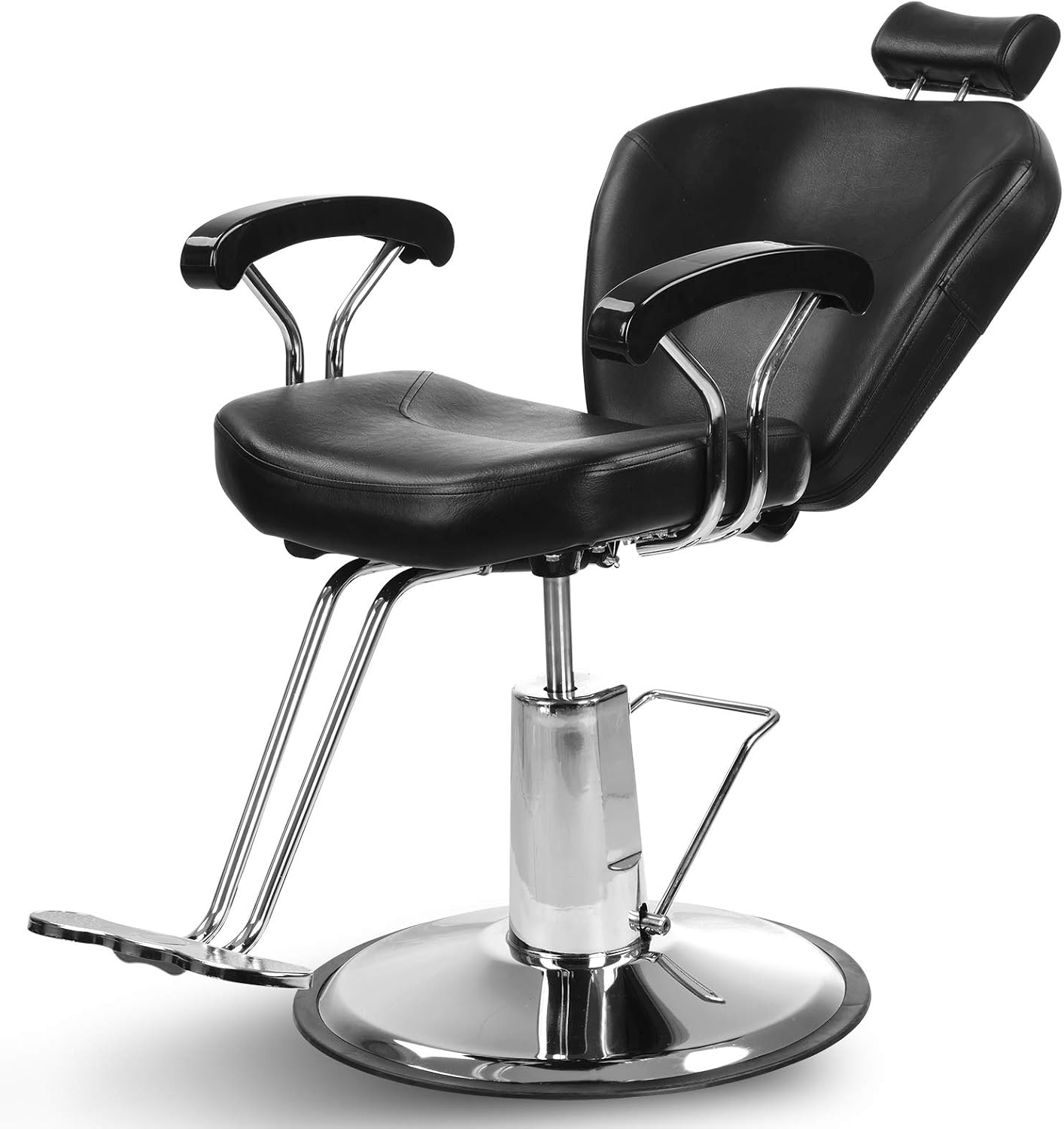 Artist hand Professional Barber Chair, Hydraulic Reclining Salon Chair | Heavy Duty Hydraulic Pump, Multi-functional, 360° Swivel, Adjustable Height, 20 Inch Wide Seat, Tattoo & Beauty Spa Equipment