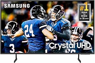 SAMSUNG 50-Inch Class Crystal UHD 4K DU7200 Series HDR Smart TV w/Object Tracking Sound Lite, PurColor, Motion Xcelerator, Mega Contrast, Q-Symphony (UN50DU7200, 2024 Model)
