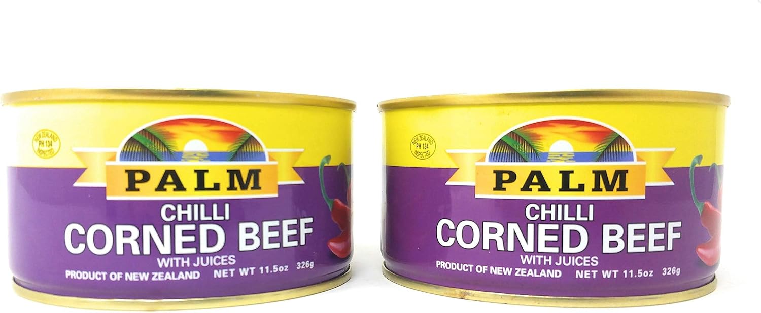 Palm Corned Beef Chilli Flavored with Juices 326g, 2 Pack