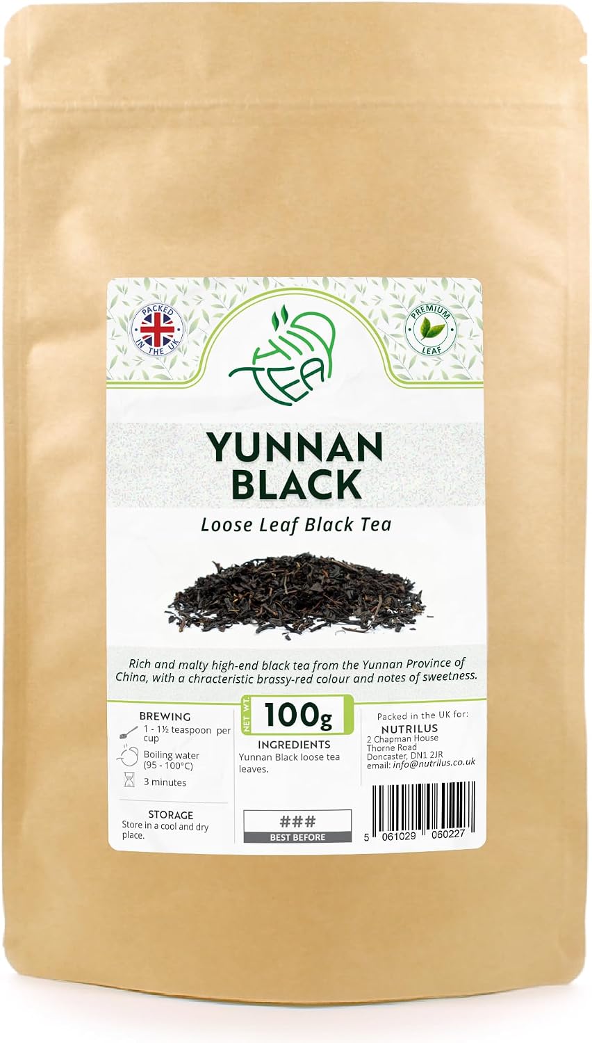 Yunnan Black Premium Loose Leaf Tea (Black, 100g)