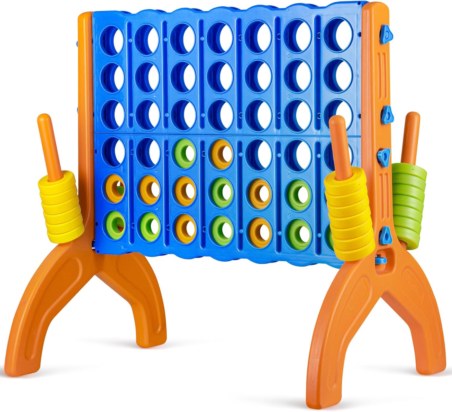 Ayeboovi Giant 4-in-A-Row, Jumbo 4-to-Score Yard Game for Kids and Adults