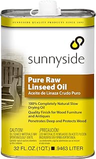 Sunnyside Corporation 87332 Pure Raw Linseed Oil, Quart