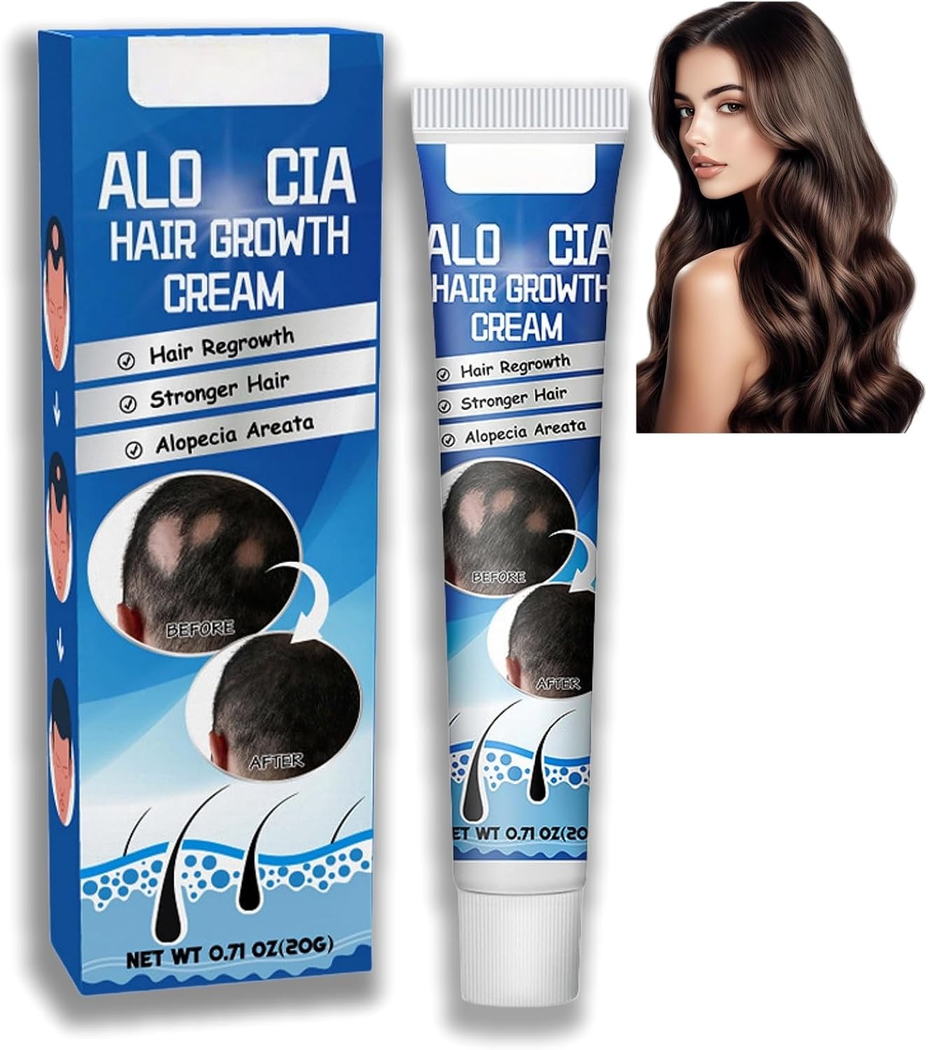 Hair Growth Cream,Scalp Nourishing Anti Hair Loss,Hair Loss Treatment for Women,Hair Regrowth Treatment for Men,Scalp Serum for Hair Growth,Thickening and Strengthening Hair Cream for Women