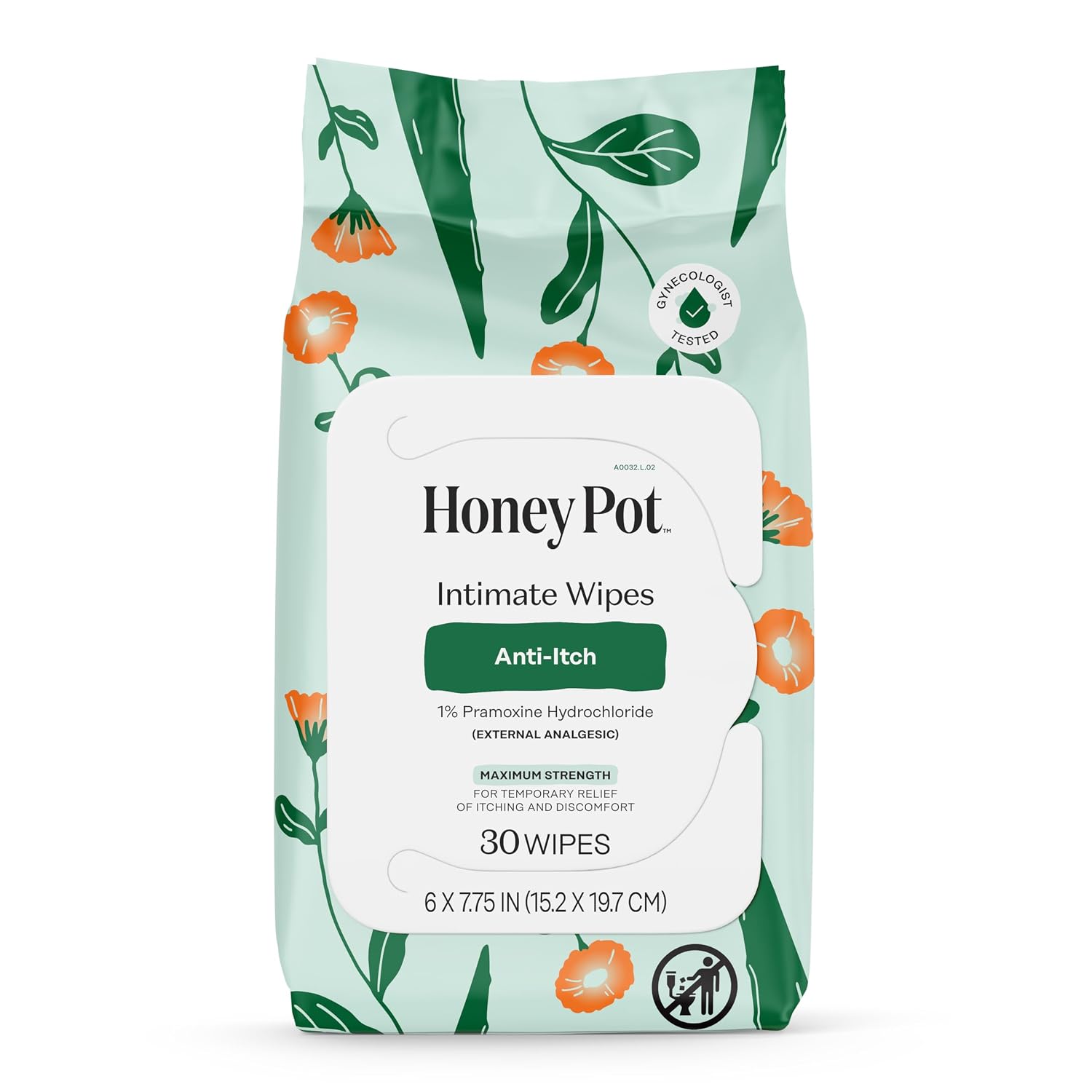 The Honey Pot Company - Feminine Wipes - Soothing Anti-Itch