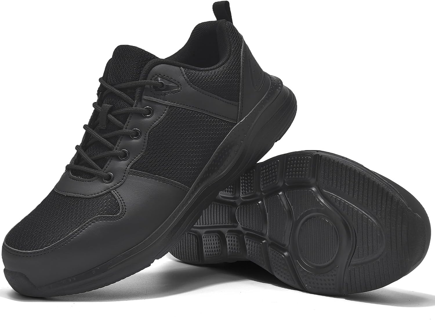 Steel Toe Shoes for Men and Women Lightweight Breathable Puncture Resistant Kevlar Safety Lace-up Sneakers for Industry Warehouse Work Utility Shoes
