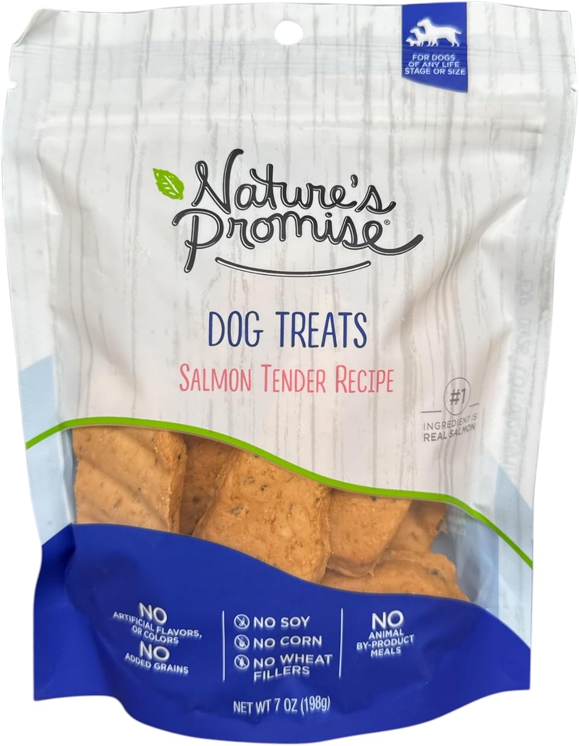 Nature's Promise Salmon Tender Recipe Wholesome Dog Treats, 7 oz