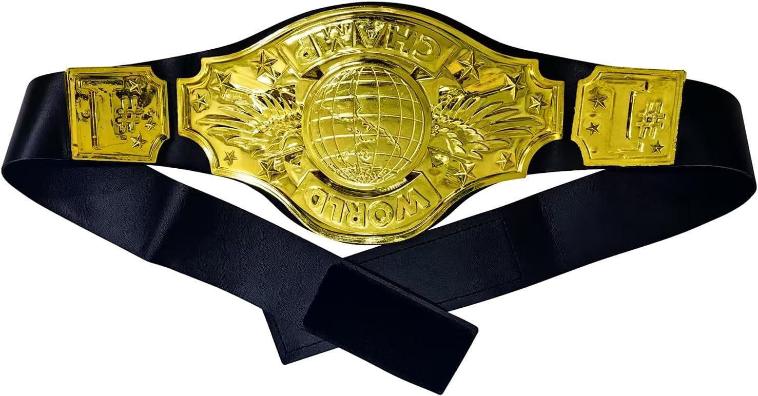 Championship Belt for Kids & Adult - Wrestling Boxing Belt Champion Costume Perfect for Parties Role-Play