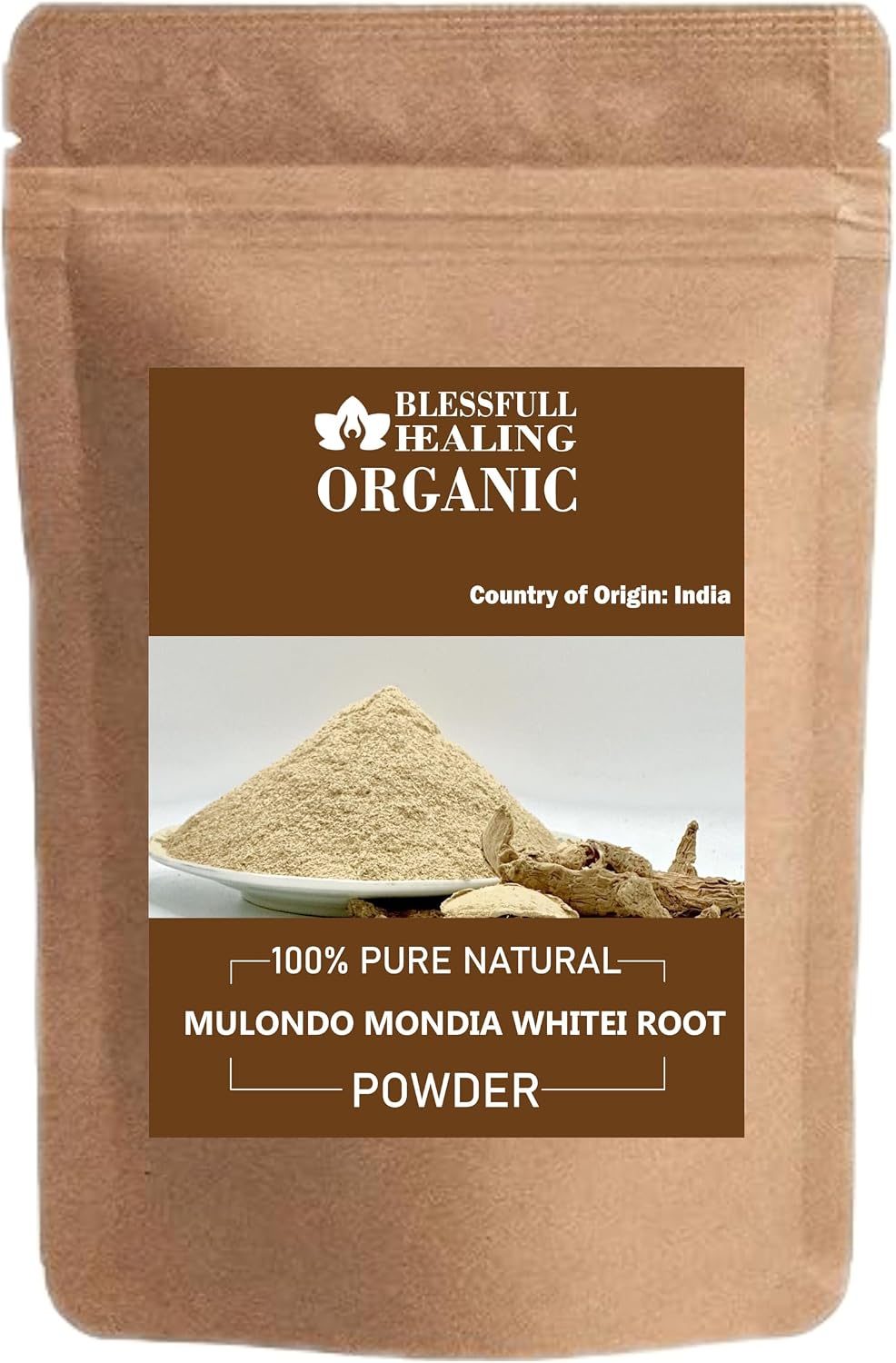 Blessfull Healing Organic Mulondo Mondia Whitei Root Powder 100% Pure Natural 100 Gram / 3.52 oz