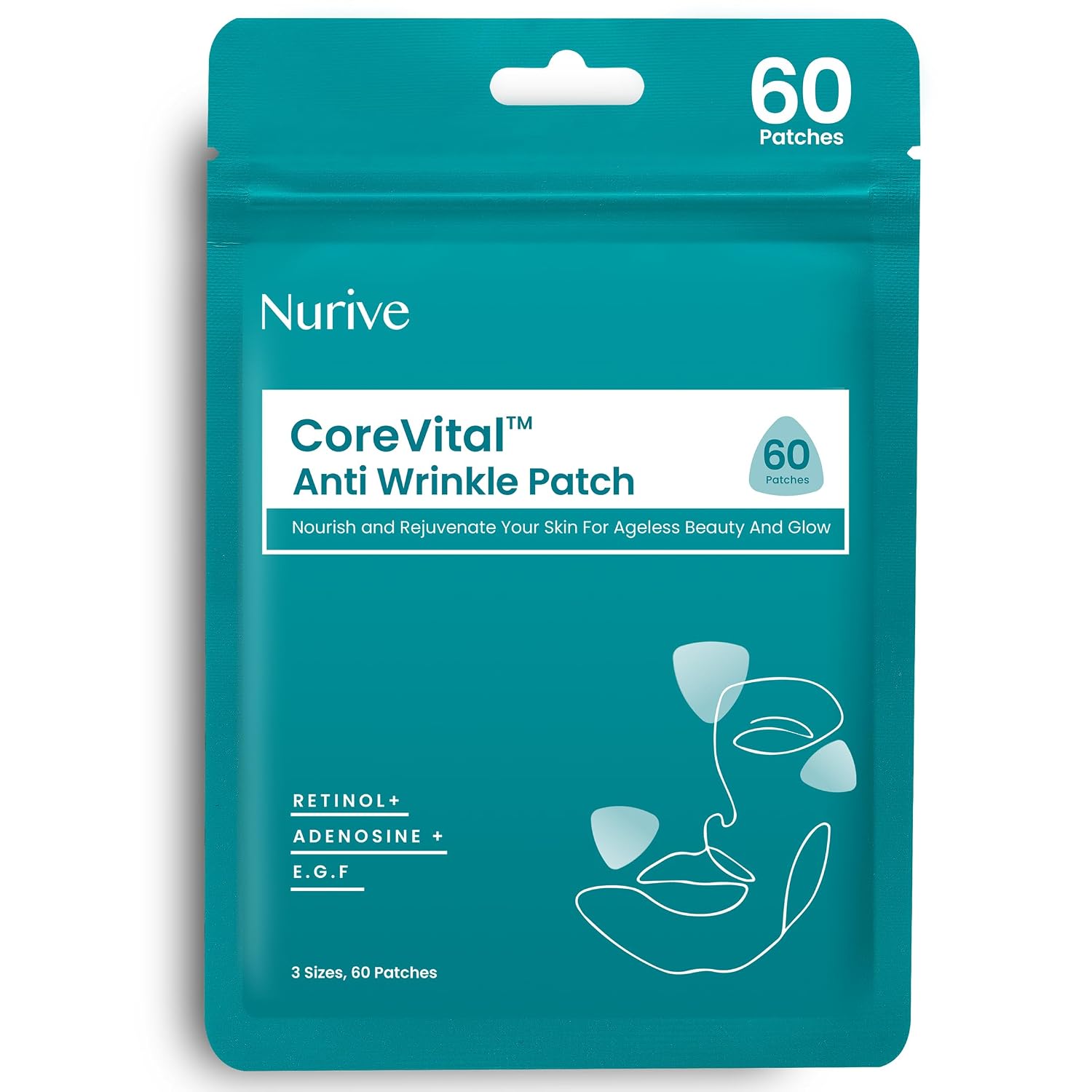 Advanced Anti Wrinkle Patches | Forehead Wrinkle Patches & Smile Line Patches | Retinol Face Tape for Wrinkles | Collagen Overnight Wrinkle Patches for Face to Help Wrinkles Between Eyebrows