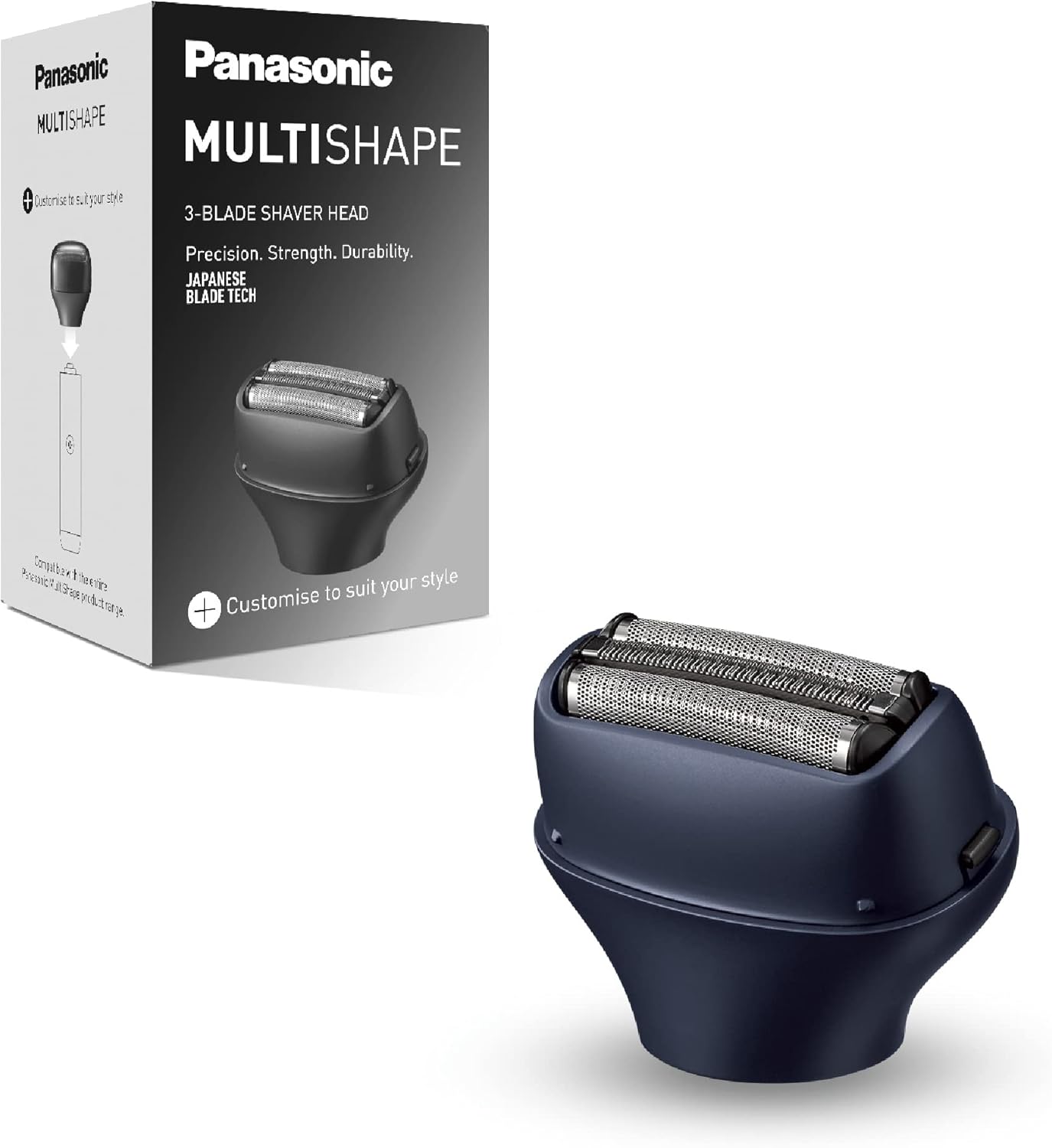 Panasonic ER-CSF1 MULTISHAPE Modular Personal Care System, 3 Blade Electric Shaver Head for Men