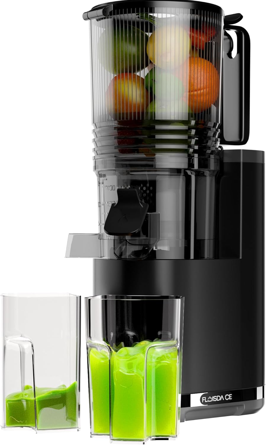 6.5" Extra Large Feed Channel Juicer Machines Black 150