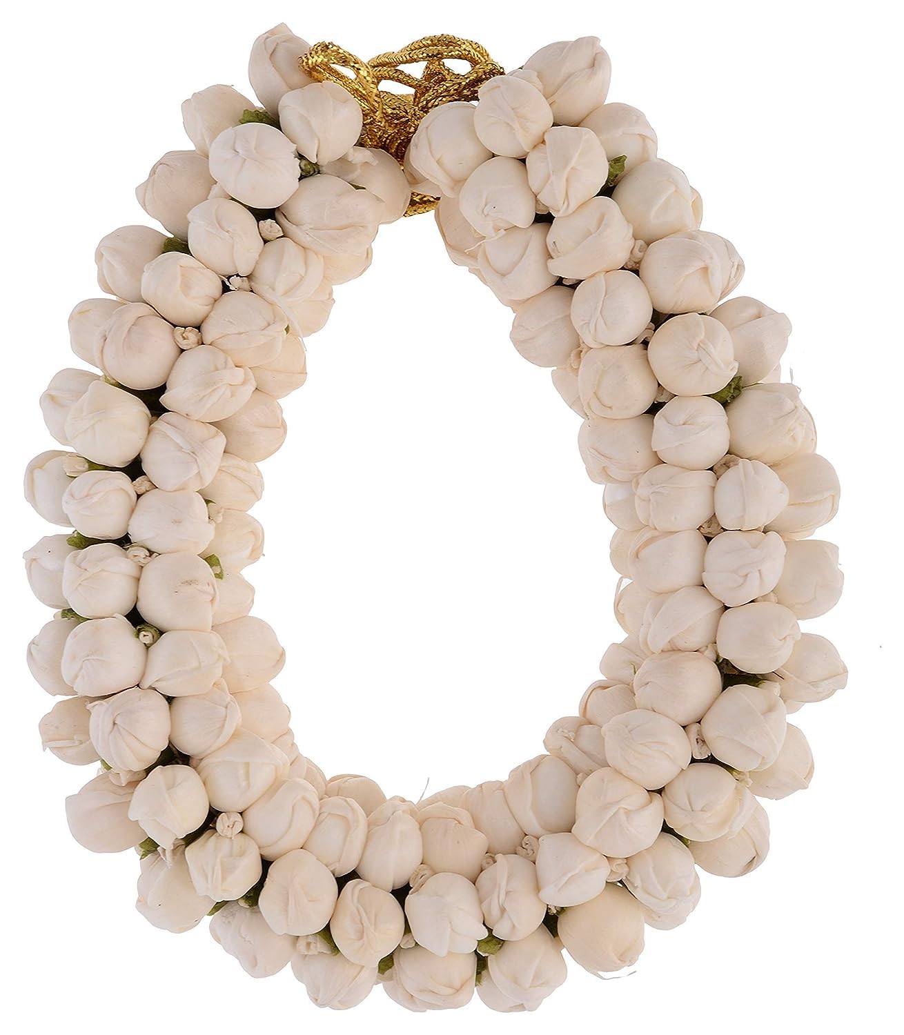 Artificial Jasmine Mogra Flower Hair Garland - Hair Accessory for Women, Indian Traditional Hair Flowers & Accessory, Reusable Floral Gajra for Womens (Free Size)