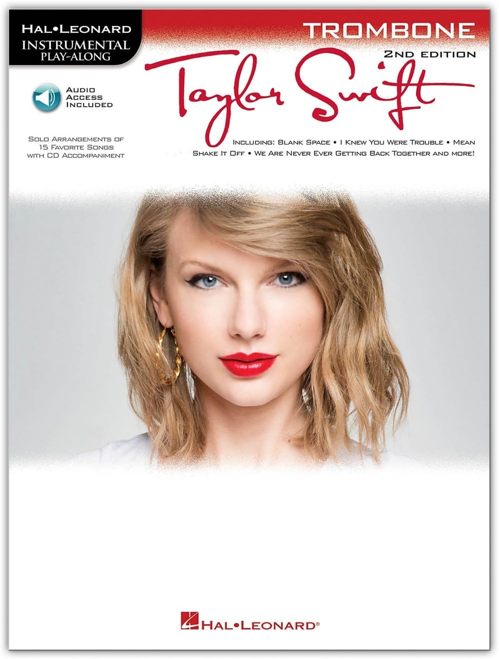Hal Leonard Taylor Swift For Trombone - Instrumental Play-Along Book/CD 2nd Edition