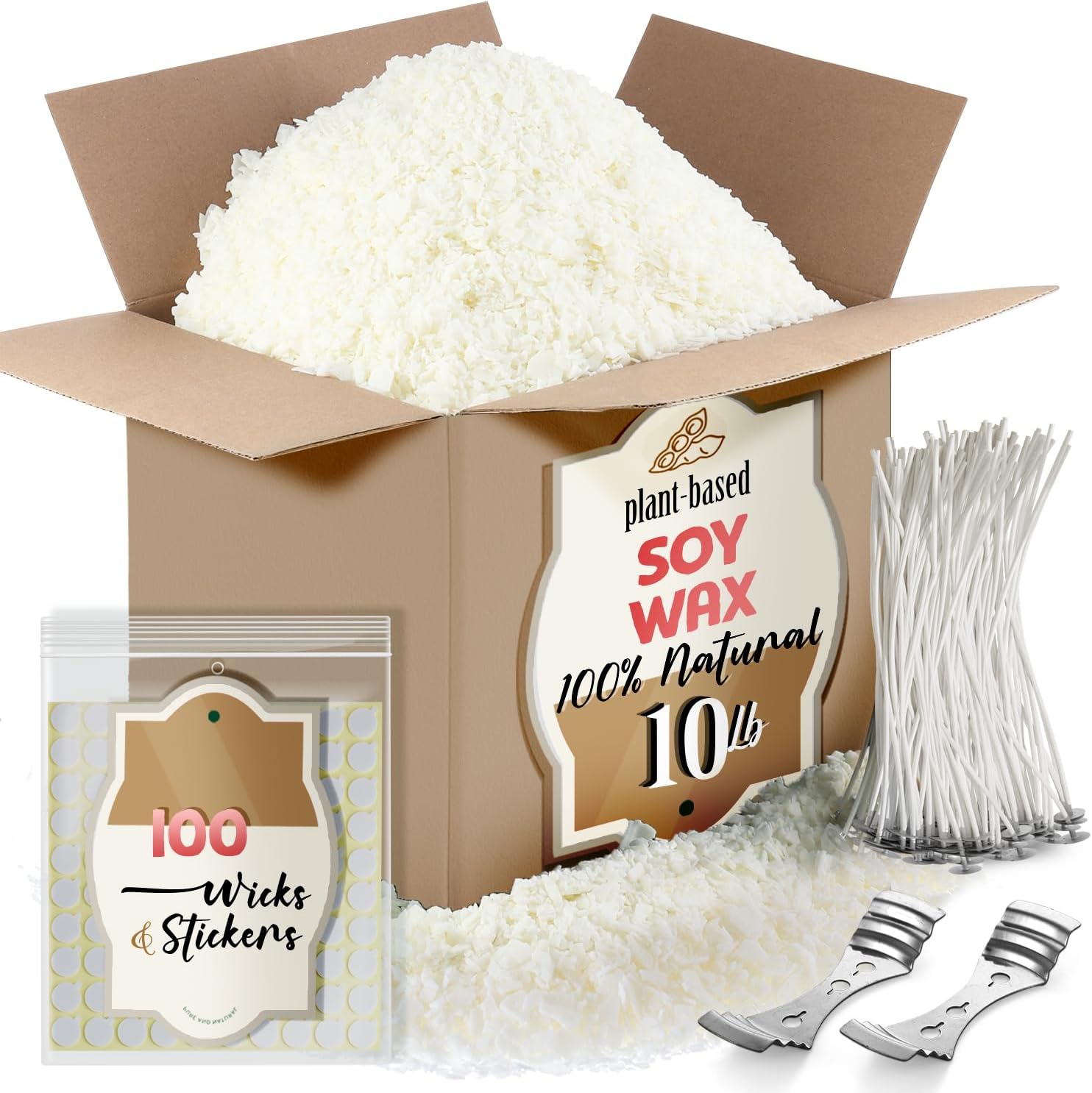 Etienne Alair Organic Candle Wax, Pure Soy Wax for Candle Making, 10 lbs