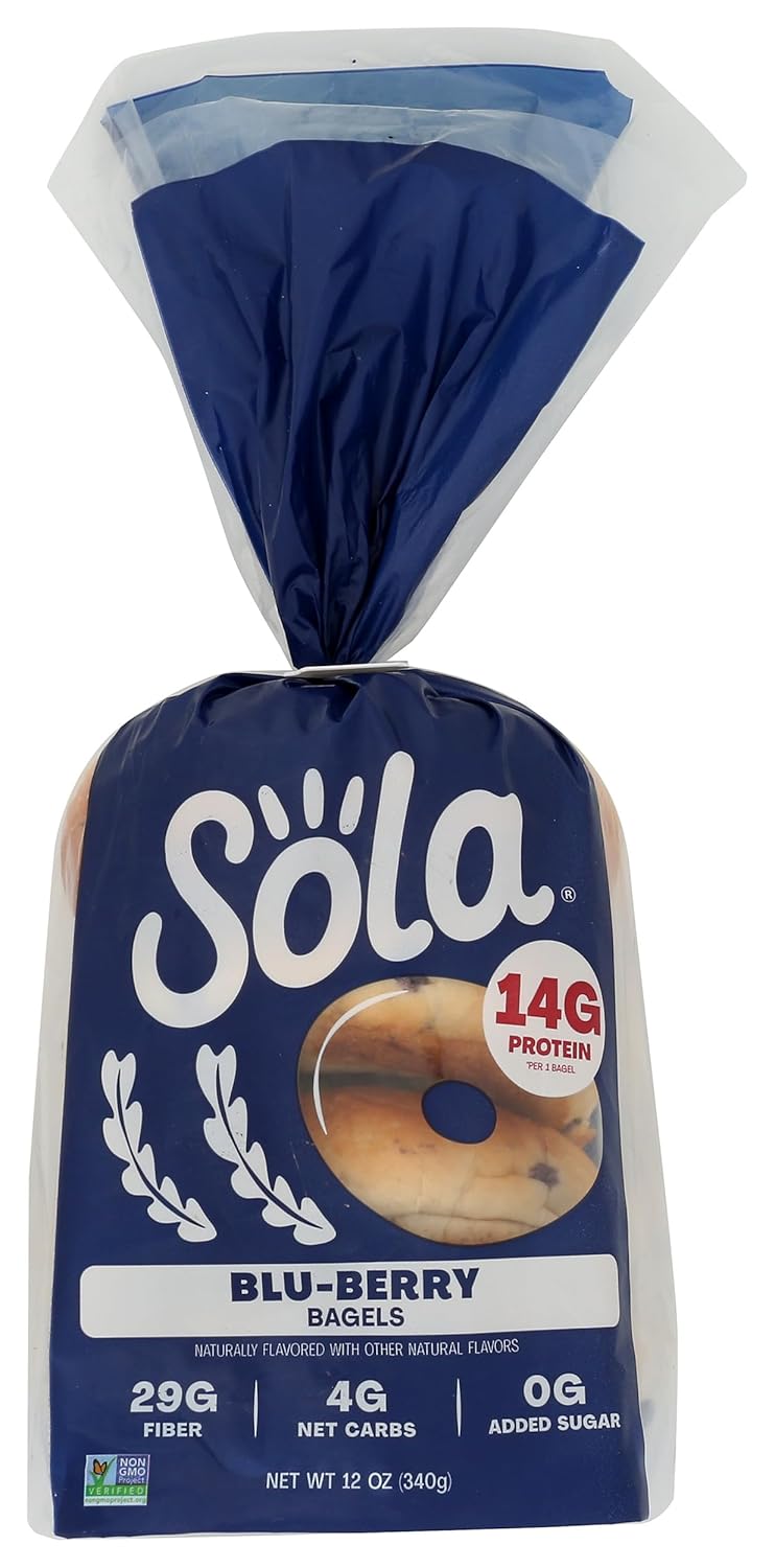 The Sola Company Blu-Berry Bagels, 12 OZ