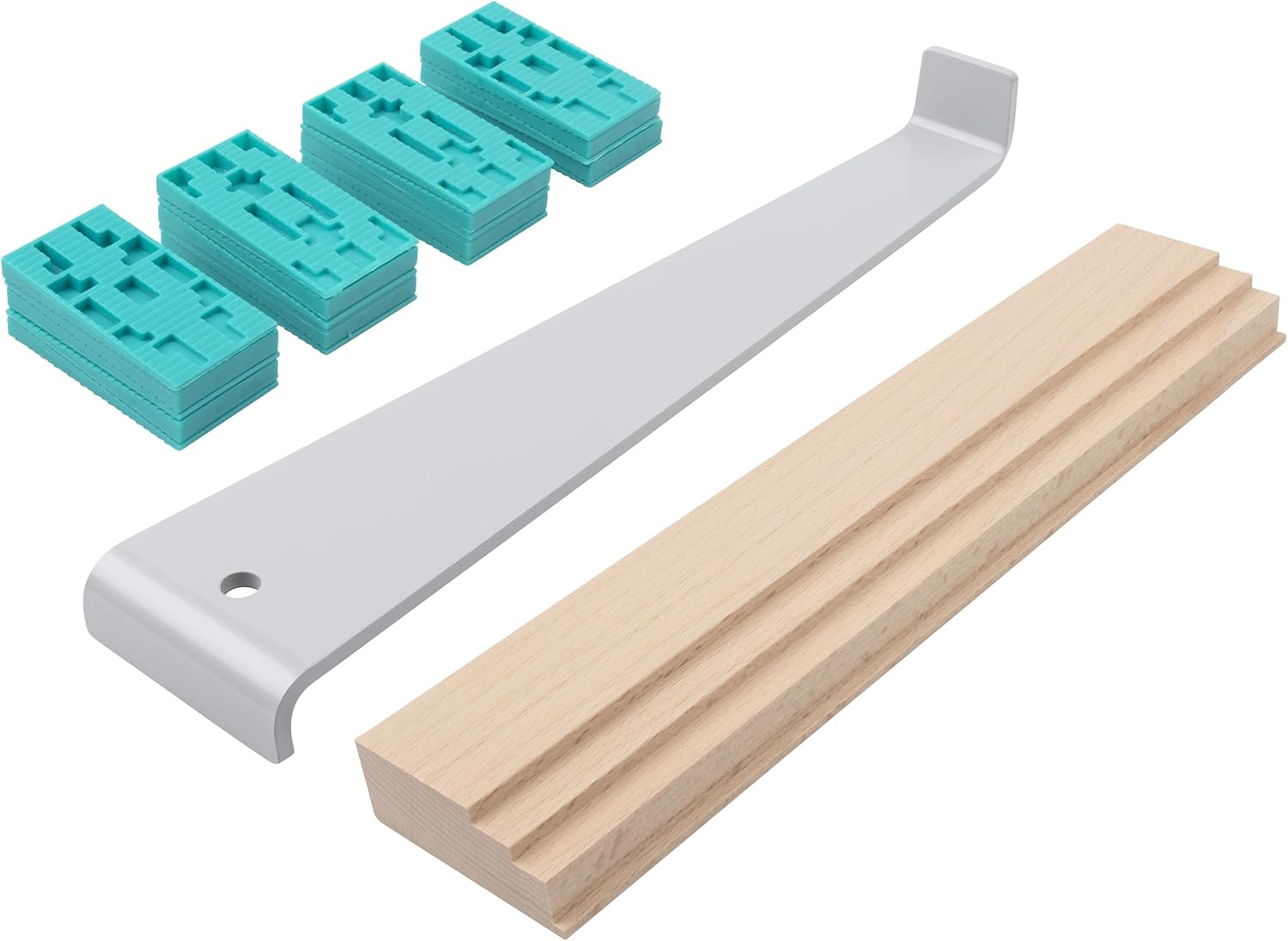 wolfcraft Laying Set for Laminate, Parquet, Cork, 22 pcs. I 6931000 I Attractively Priced Set of Basic Equipment for Laying Flooring