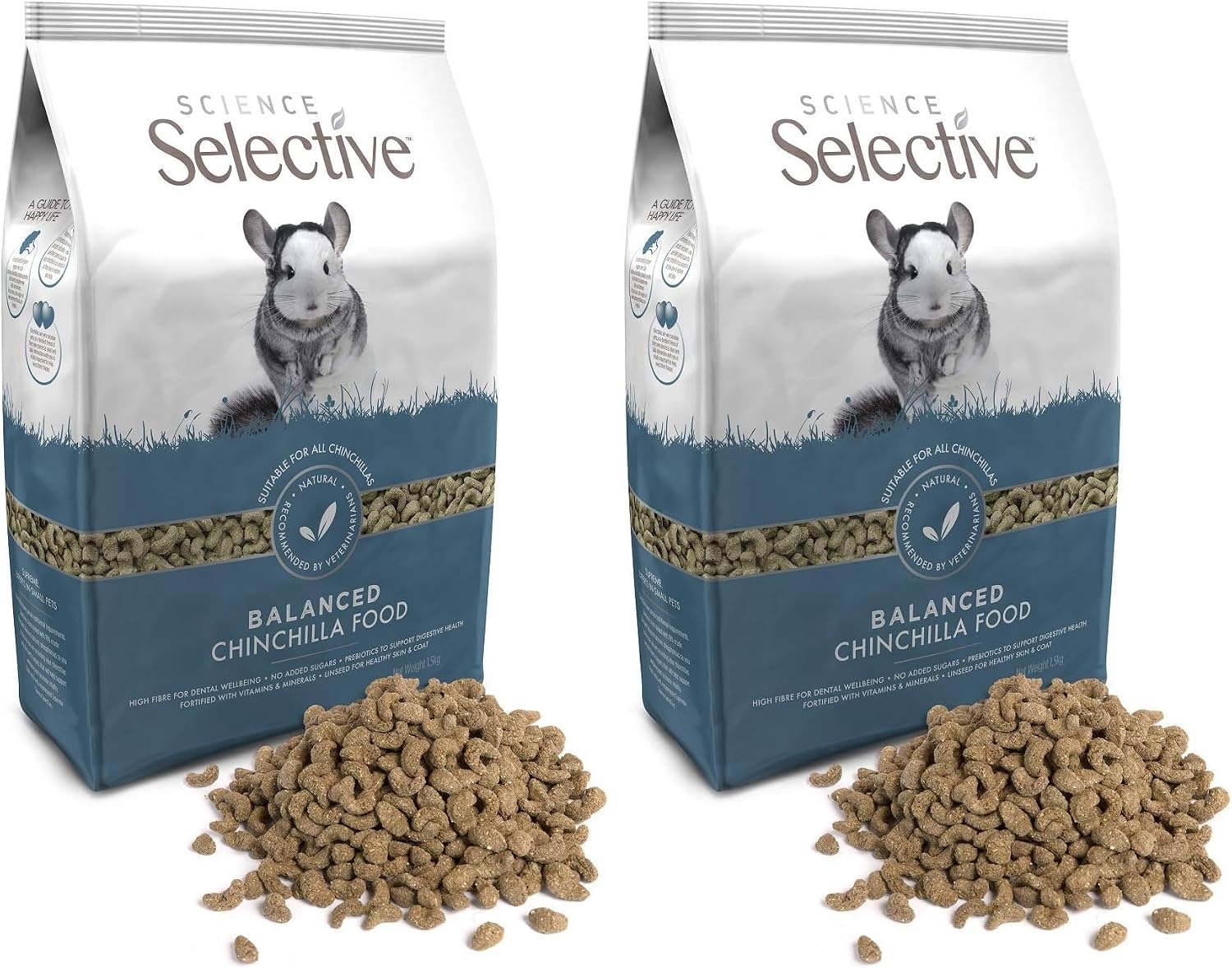 Supreme Science Selective Chinchilla Food 1.5kg (Pack of 2)