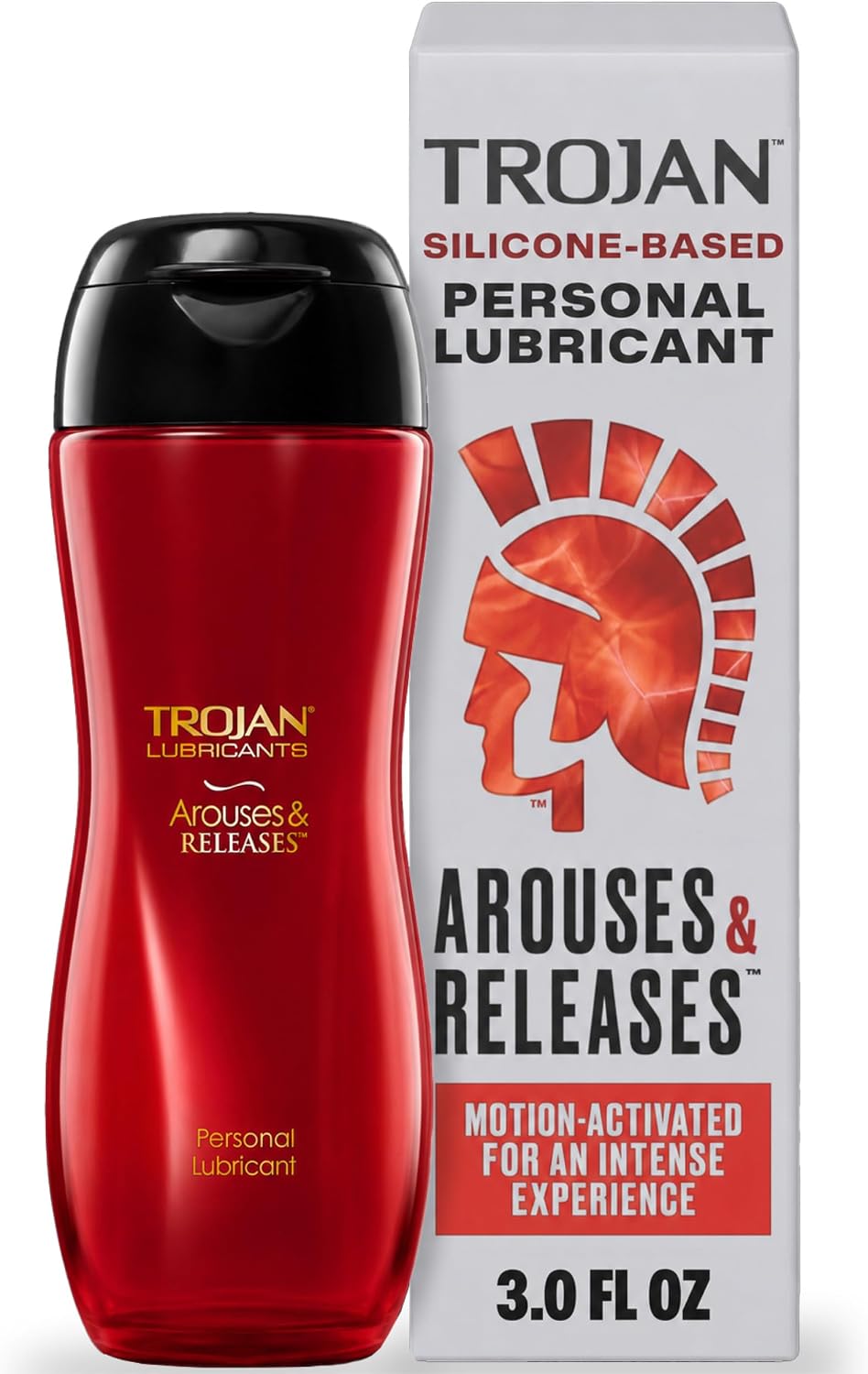 Trojan Arouses & Releases Silicone-Based Personal Lubricant, 3.0 Fl Oz