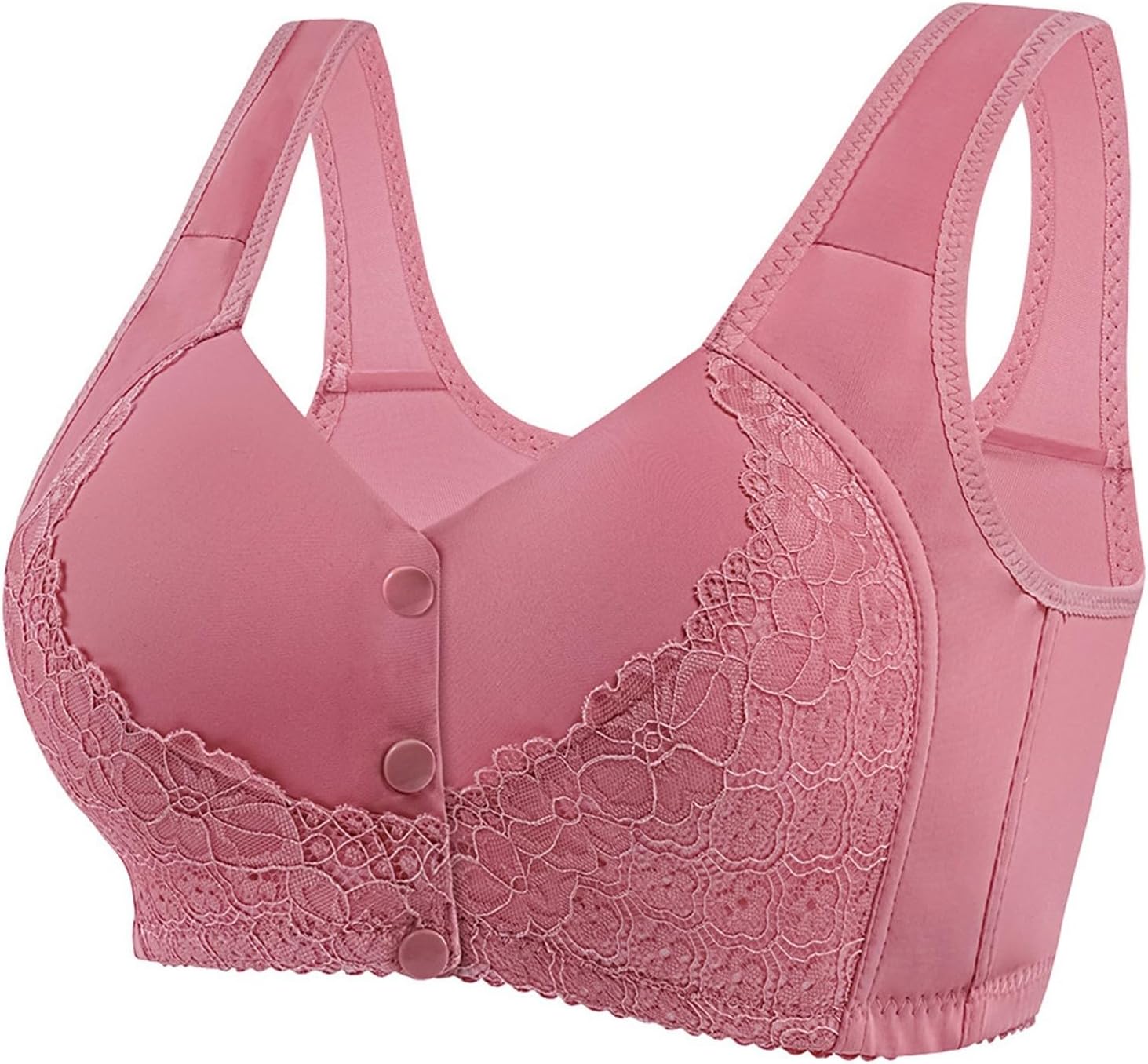 Daily Bras for Women Full Support Breathable Cotton Bras Strap Shoulder Skin-Friendly Senior Bra