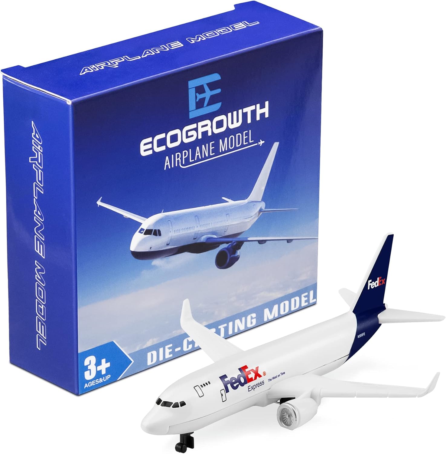 EcoGrowth Model Airplane Fedex plane Plane Model Plane Airplane for Collection & Gifts