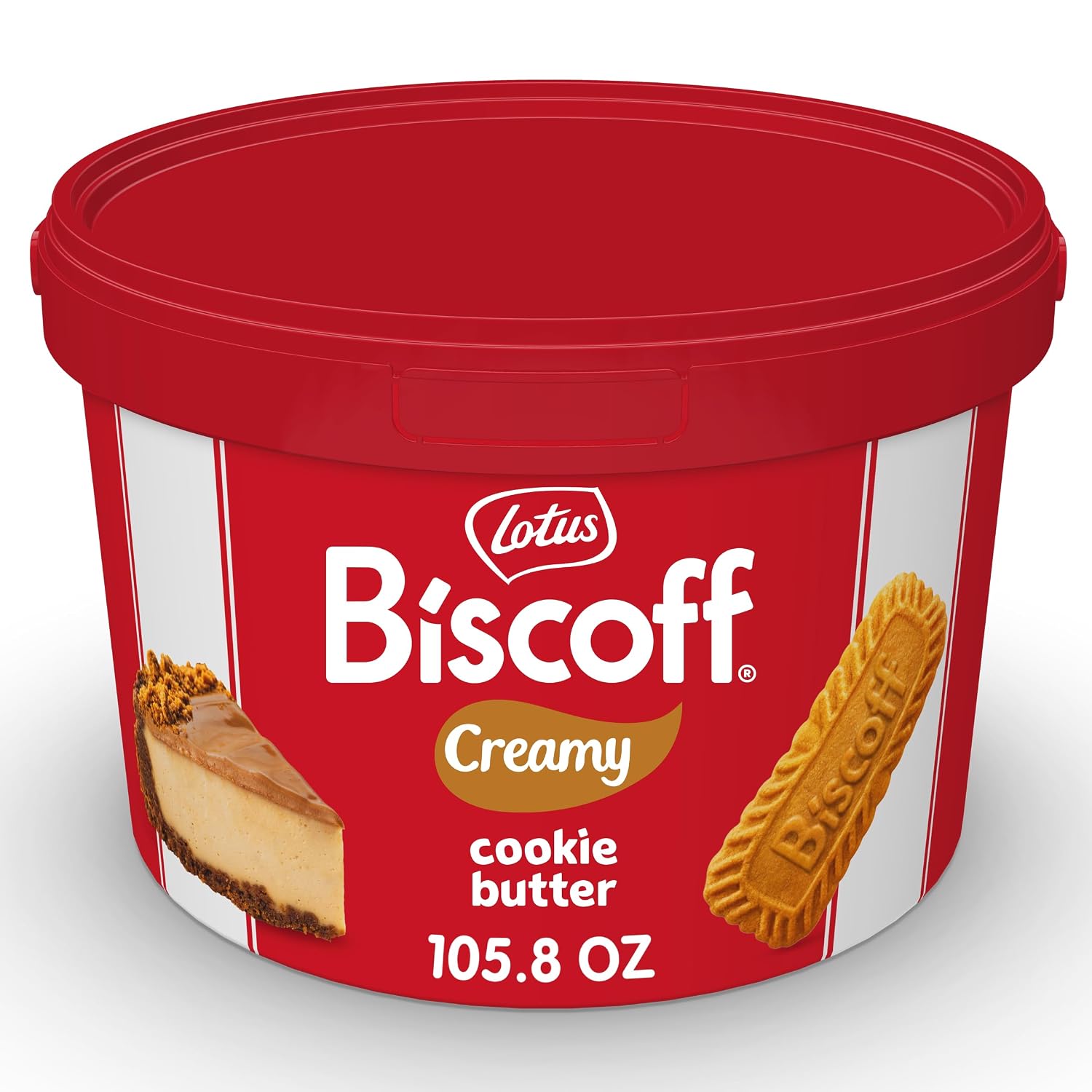 Lotus Biscoff - Cookie Butter Spread - Creamy -non GMO - Vegan- 105.8oz Pail