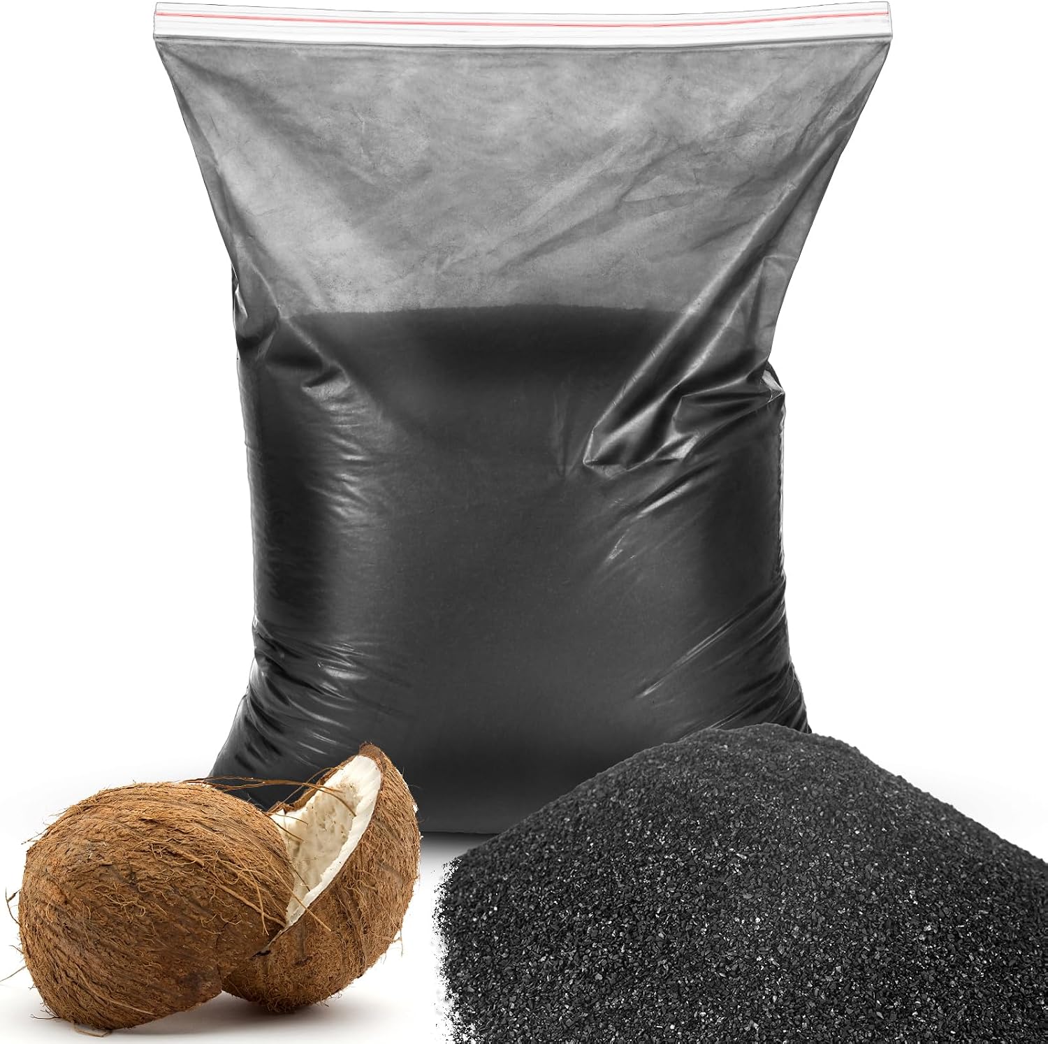 Threlaco 10lbs Activated Charcoal Powder Bulk Granular Activated Carbon (GAC) Coconut Shell Activated Charcoal Pellets for Water Filtration Air Filter