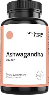 Vegan KSM 66 Ashwagandha Capsules| High Potency 5% Withanolides | Ashwagandha Root Extract Supplements | Ashwagandha 300mg | Stress Management & Well Being Support | 60 Ashwaganda Pills