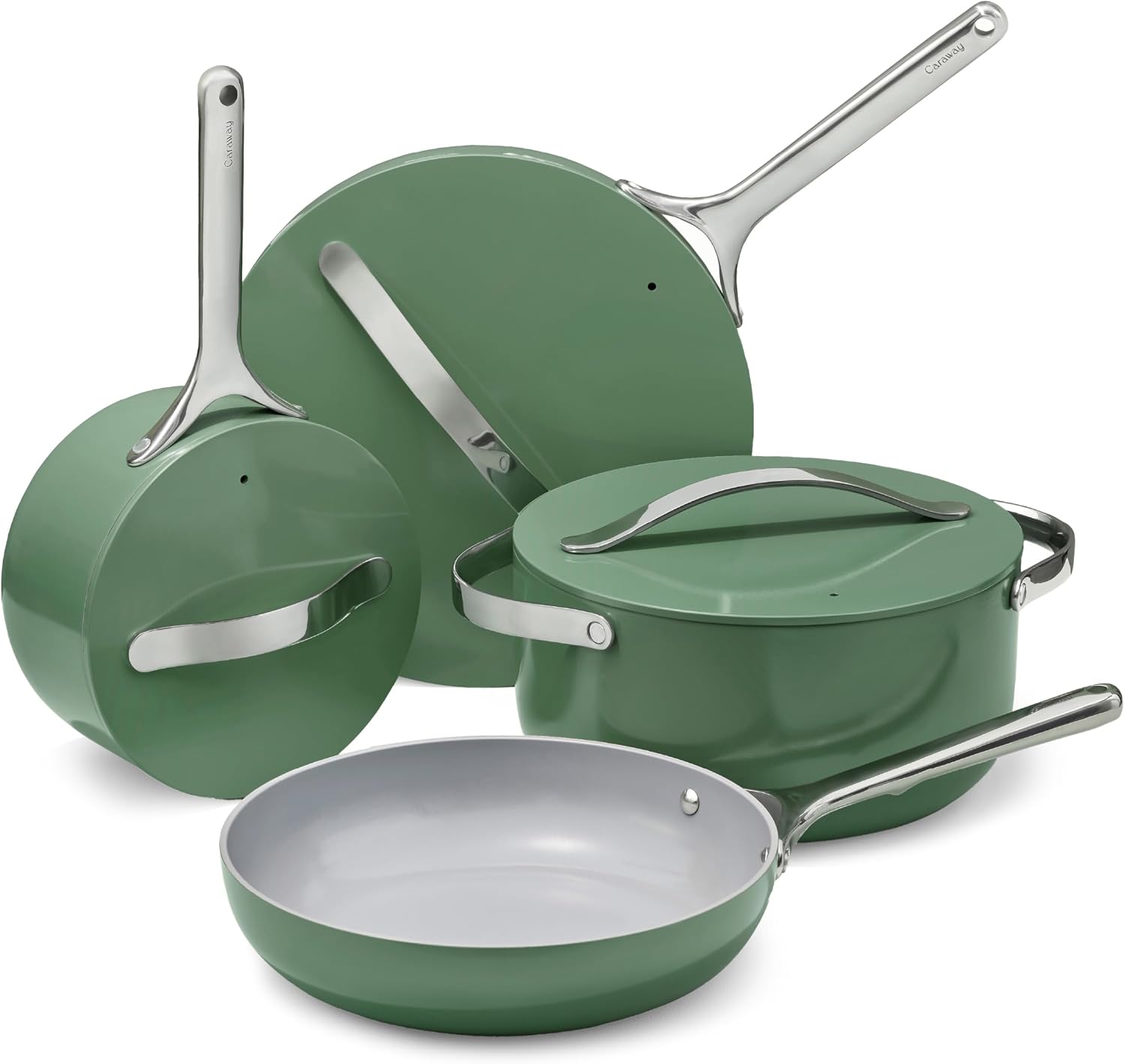 Caraway 12-Piece Non-Stick Ceramic Cookware Set