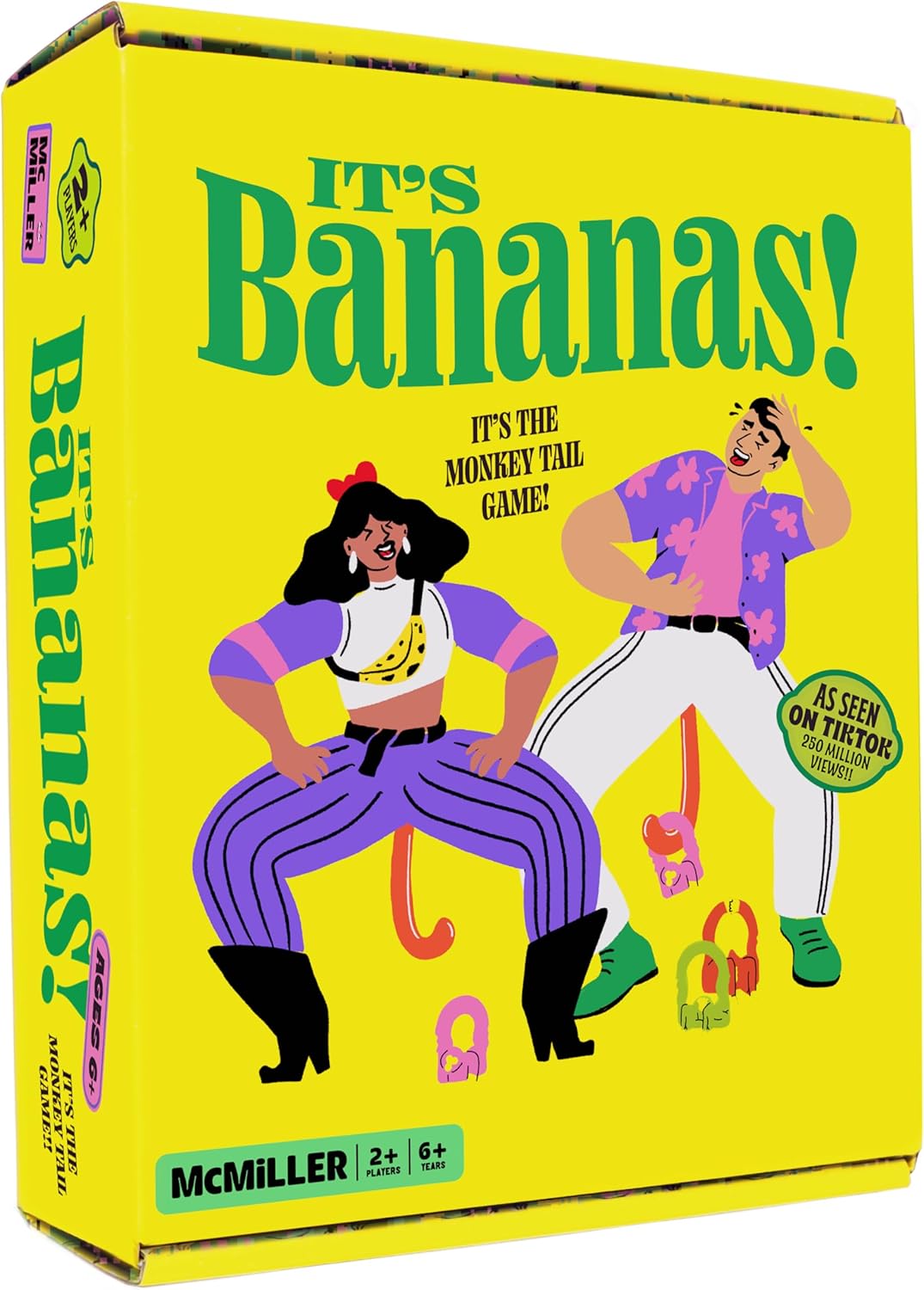 MCMILLER ENTERTAINMENT It’s Bananas! The Monkey Tail Game – A Hilarious and Funny Party Pleaser for Families, Kids, Adults, Hen Parties, Summer, Large Groups & Game Nights