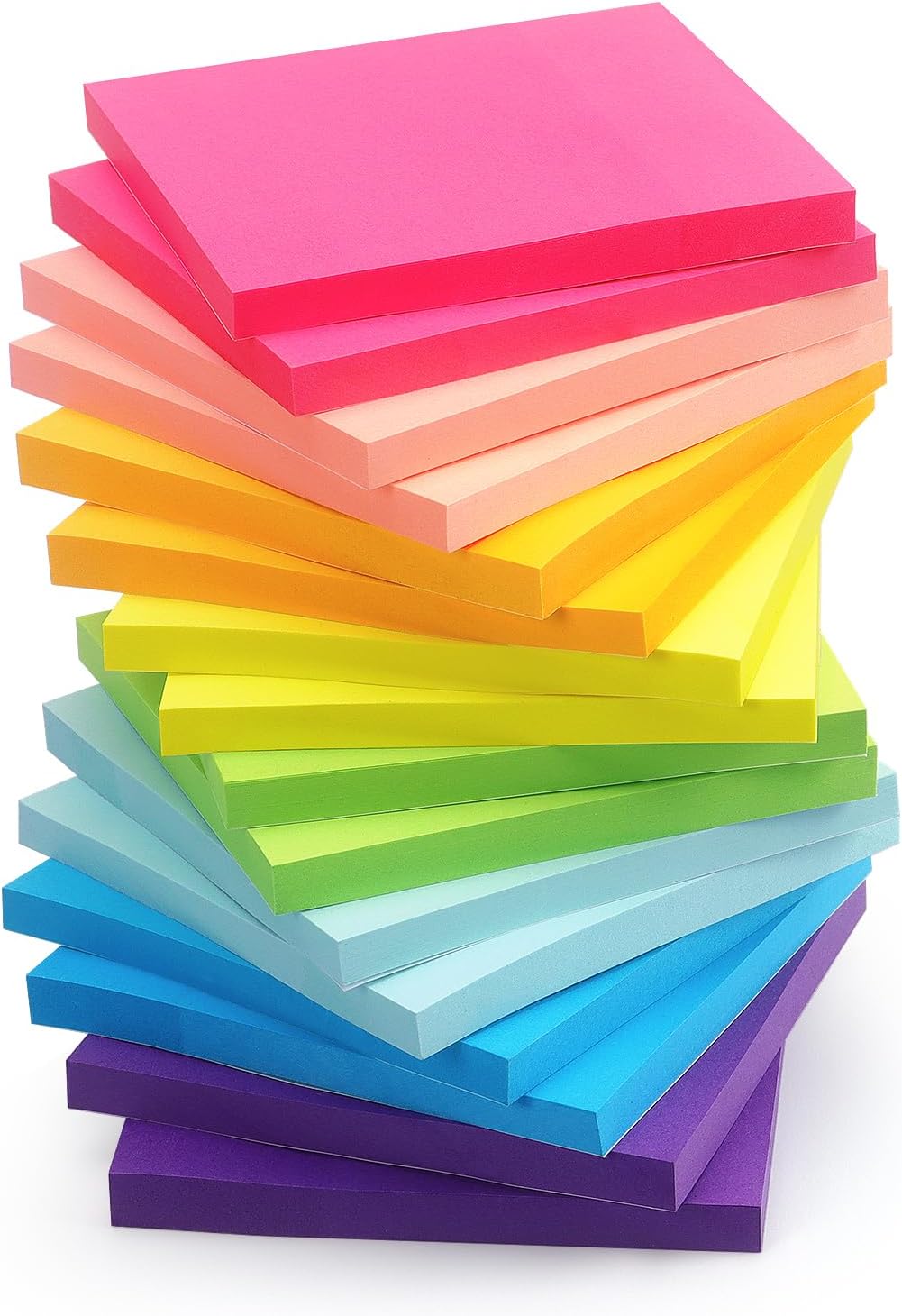 Early Buy Sticky Notes 3x3 in, 16 Pads, 8 Bright Color, 60 Sheets/Pad