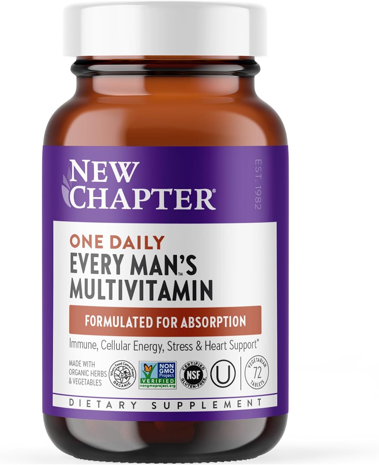 New Chapter Every Man's One Daily Multivitamin, 72 Tablets