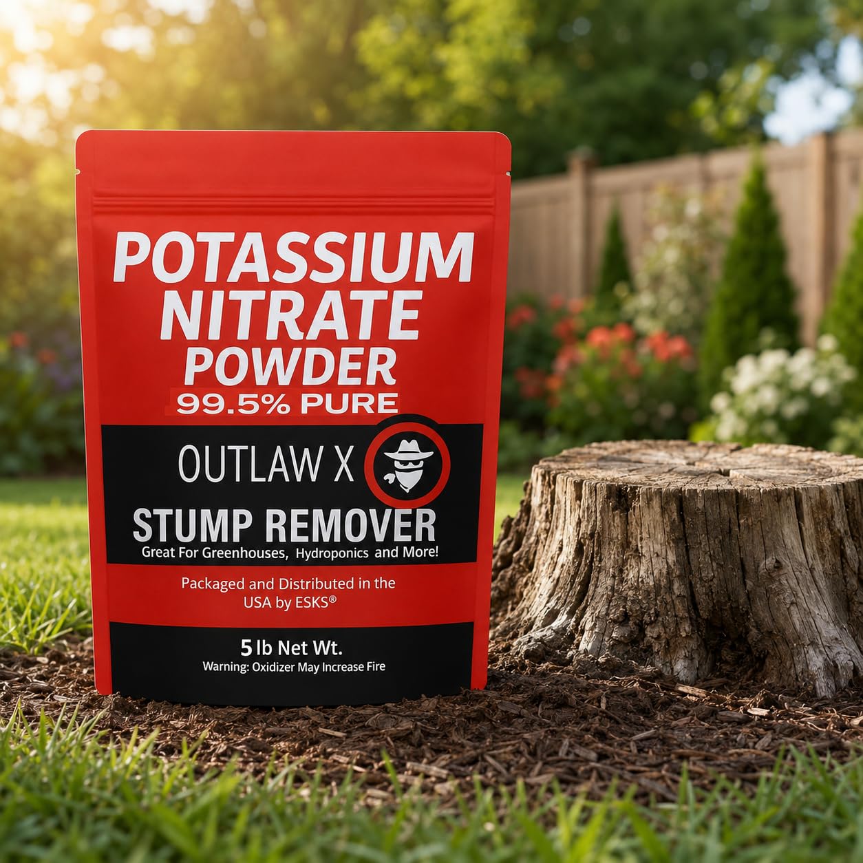Outlaw X 5 Pound Potassium Nitrate High Purity Water Soluble Powder Stump Remover, Hydroponics and More