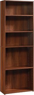 Sauder Beginnings 5-Shelf Bookcase /Book shelf, Brook Cherry Finish