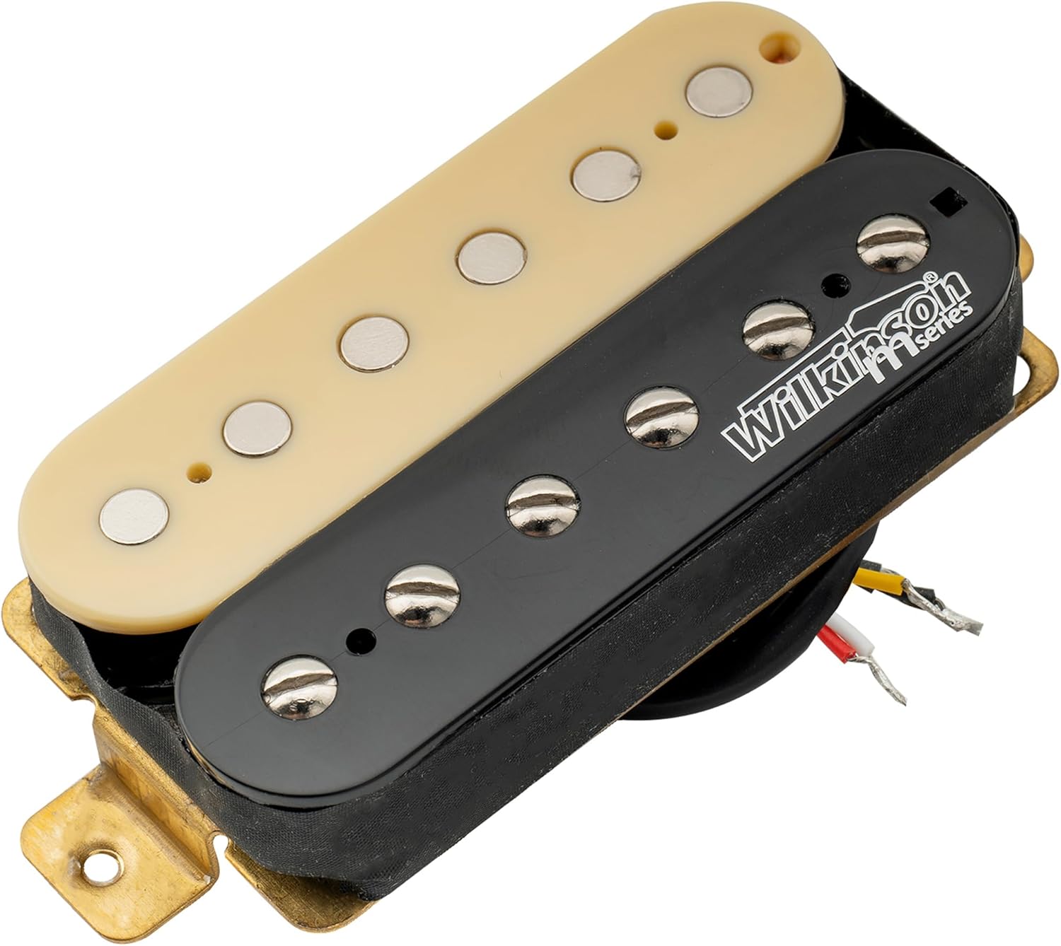 Wilkinson Vintage Classic Alnico 5 Overwound Open Style Bridge Humbucker Pickup for Electric Guitar, Zebra