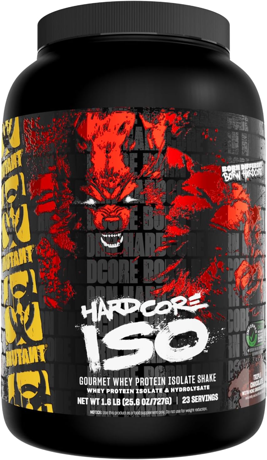 Mutant Mutant Hardcore Iso (1.6lbs) Triple Chocolate - Proteins - Whey Protein Isolate