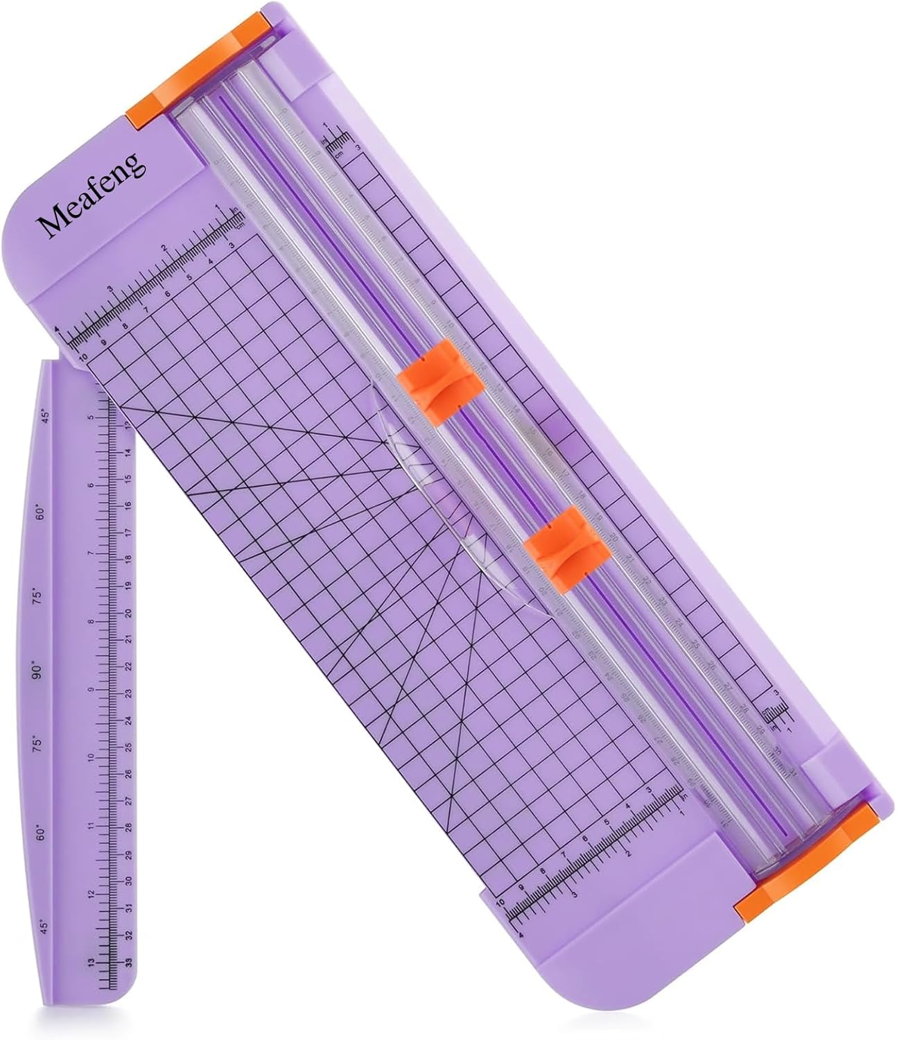 A4 Paper Cutter 12 Inch Craft Paper Trimmer with Automatic Security Safeguard and Side Ruler, Black Photo Cutter Trimmer Guillotine Scrapbooking Tool for Handcraft Project, Label, Greeting Card (Pink)