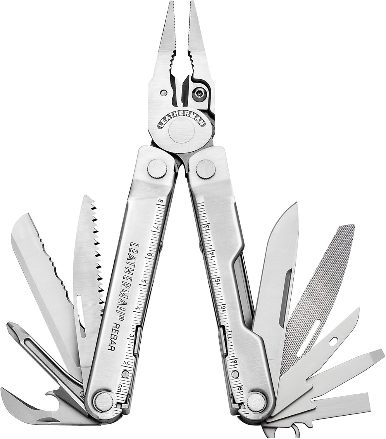 Leatherman Rebar Multi-Tool, Black Stainless Steel, Silver