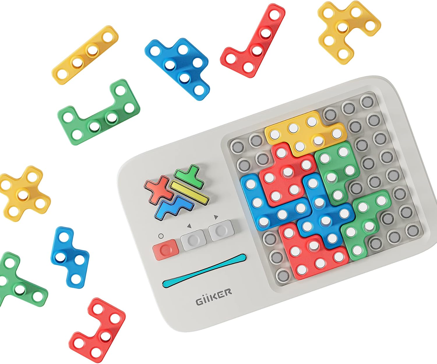 GiiKER Super Blocks Pattern Matching Puzzle Games, Original 1000+ Challenges Brain Teaser Toys for Kids & Teens, Easter Basket Stuffers Birthday Gifts for Boys Girls, Travel Games for Road Trips