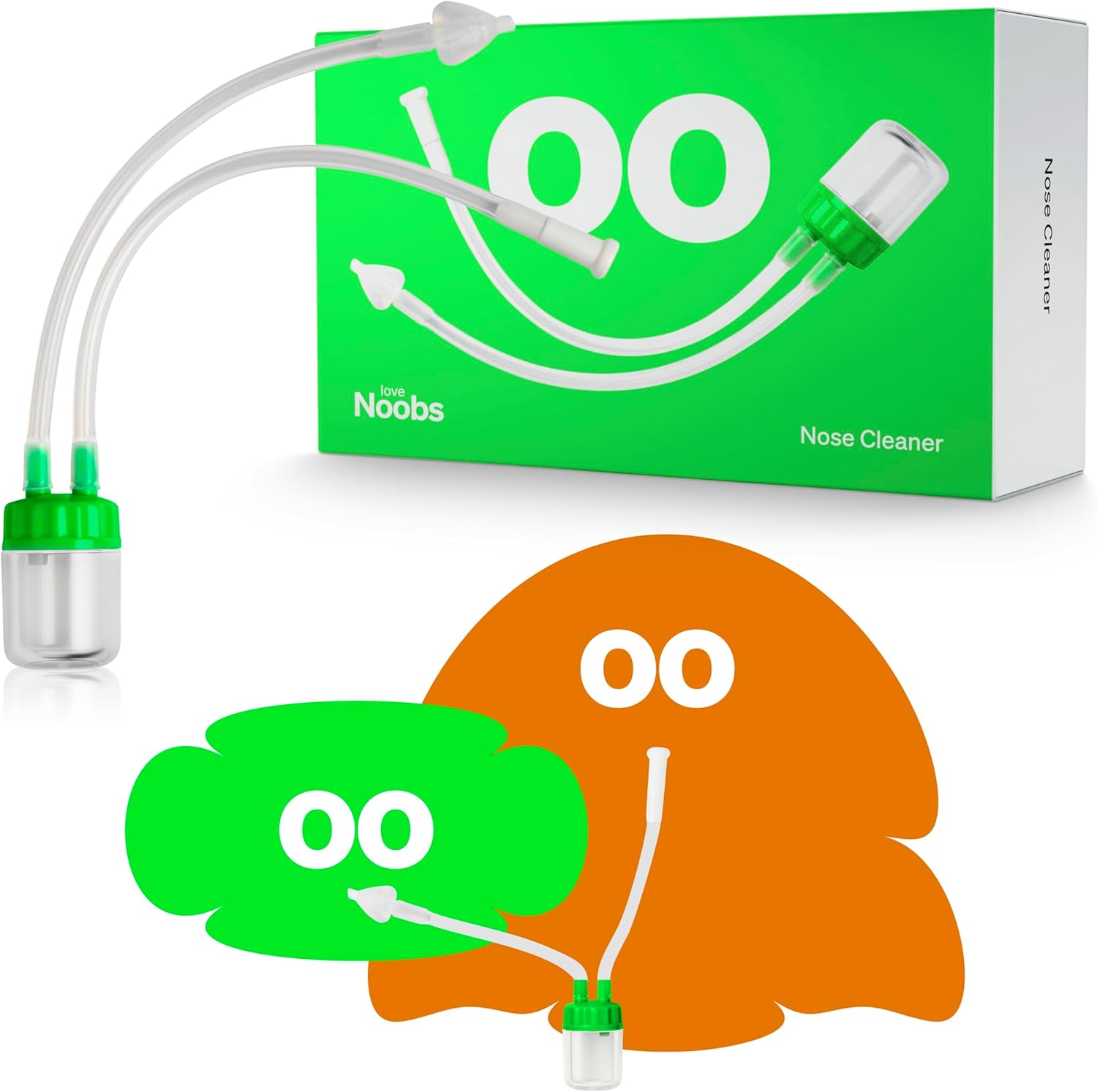 Nasal Aspirator Baby by Love Noobs™, BPA/BPS Free, Baby Nose Suckers for Newborn, Toddler & Newborn Essentials, Blocked Nose Relief