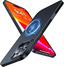 TORRAS Magnetic Slim-Fit for iPhone 16 Pro Max Case, Ultra-Thin 16 ProMax Phone Case Compatible with MagSafe, Light Anti-Scratch Matte Hard PC Bayer 6.9 inch OriginFit, Black
