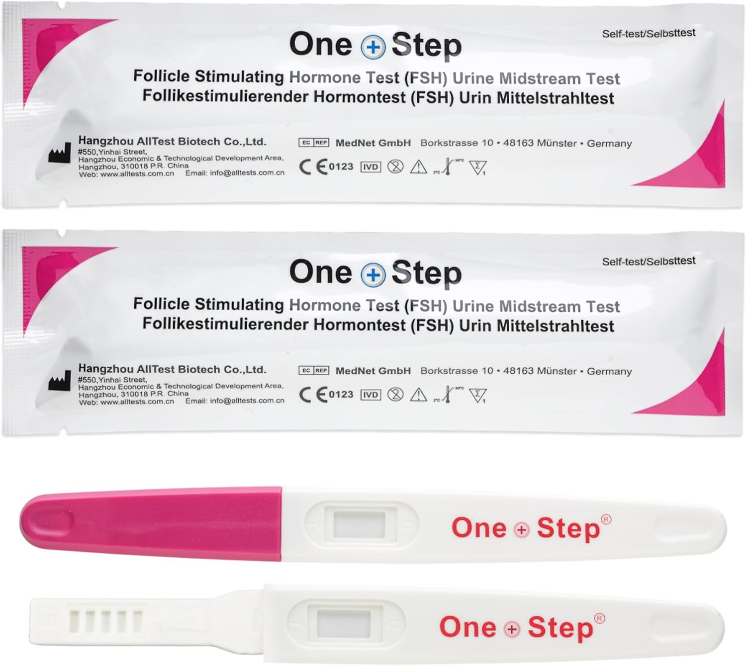 2 x Female Fertility Tests Menopause Testing Kit FSH Midstreams - Menopause Home Test Kit