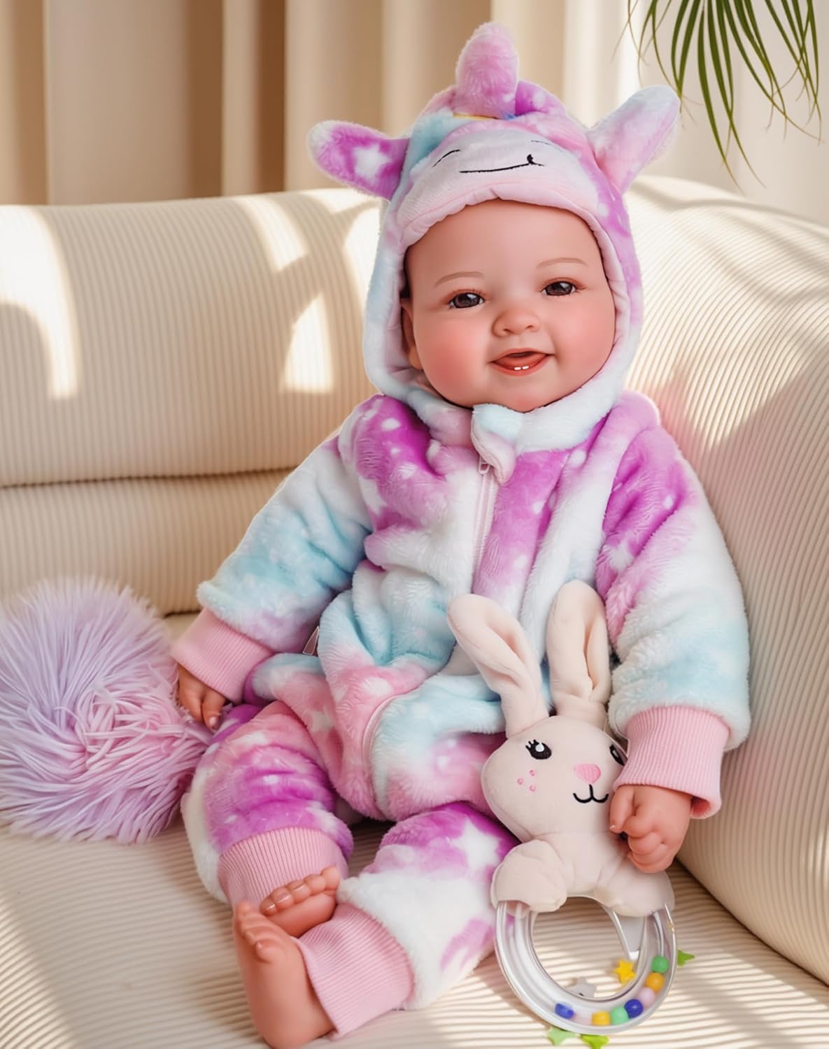 BABESIDE Baby Dolls, 17inch Large Realistic Cute Soft Body Baby Doll | Real Life Baby Dolls with Accessories for 3+ Year Old Girls Gifts, Pretend Play, Collection