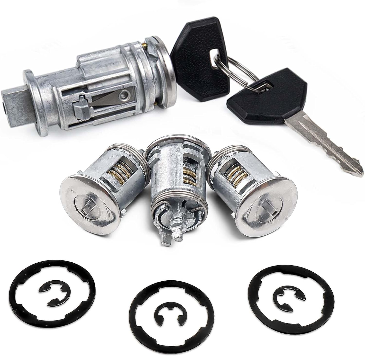 Ignition Lock Cylinder with Door Lock & Keys Fit for Jeep Wrangler TJ Cherokee XJ 1998-2001 Replaces# 5003843AB, 4746311, 703719, 68001713AA