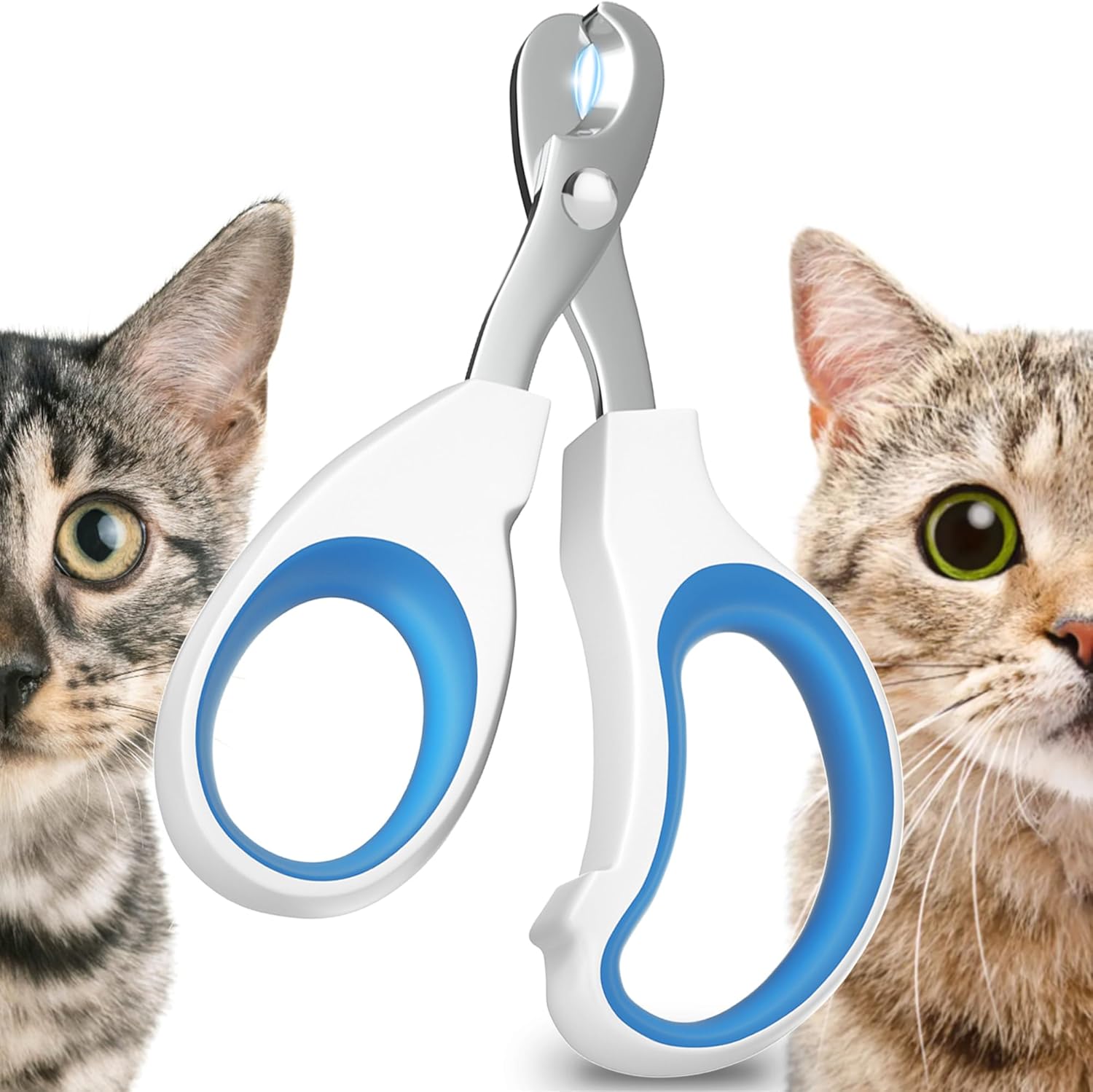 Cat Nail Clippers, Cat Claw Clipper Made of Stainless Steel, Clean Cut, No Shred, Mirror Finish. Small Animal Nail Clippers for Cats, Kittens, Kittys, Puppy, Rabbit, Guinea Pig, and More Pet
