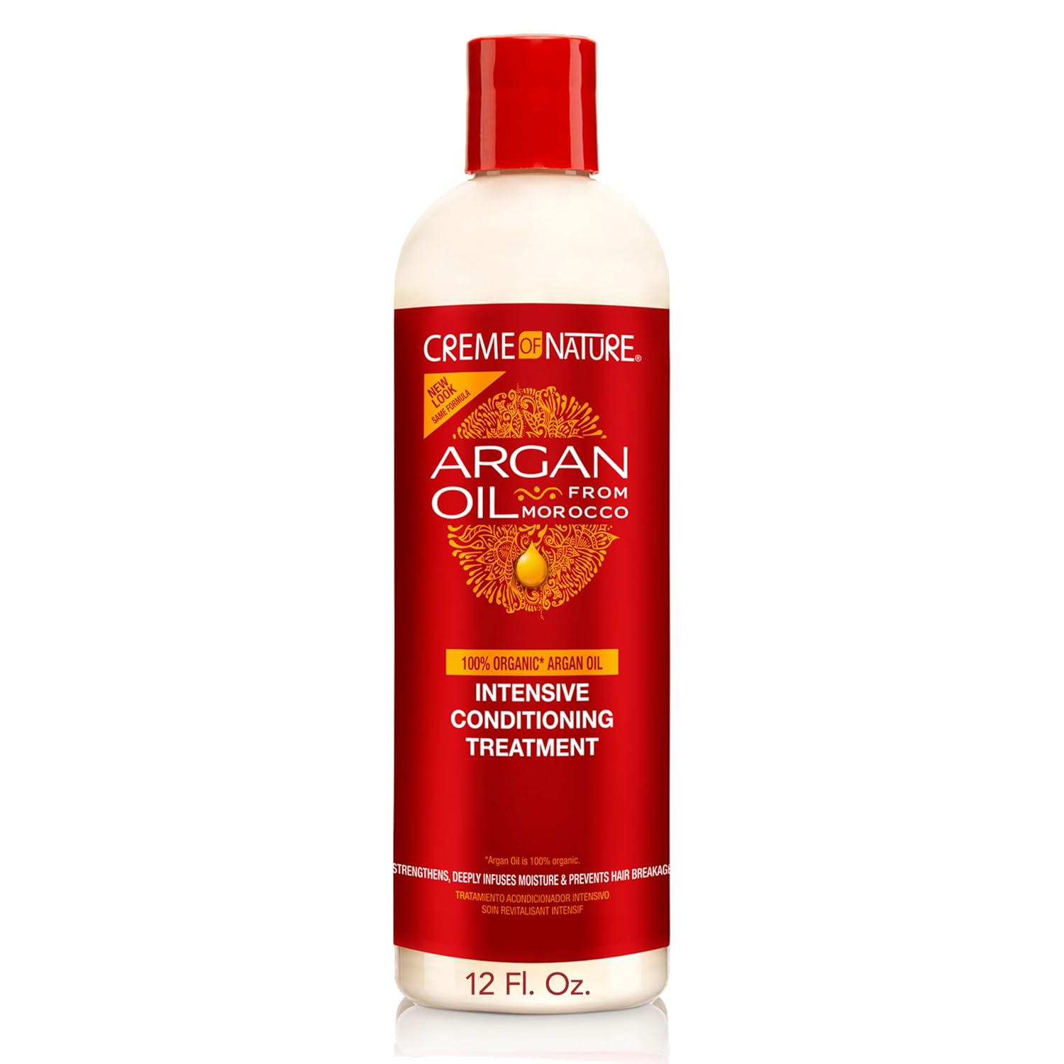 Creme of Nature, Argan Oil for Hair, Intensive Conditioning Treatment, Argan Oil of Morocco, Moisturizing Hair Care, 12 Fl Oz