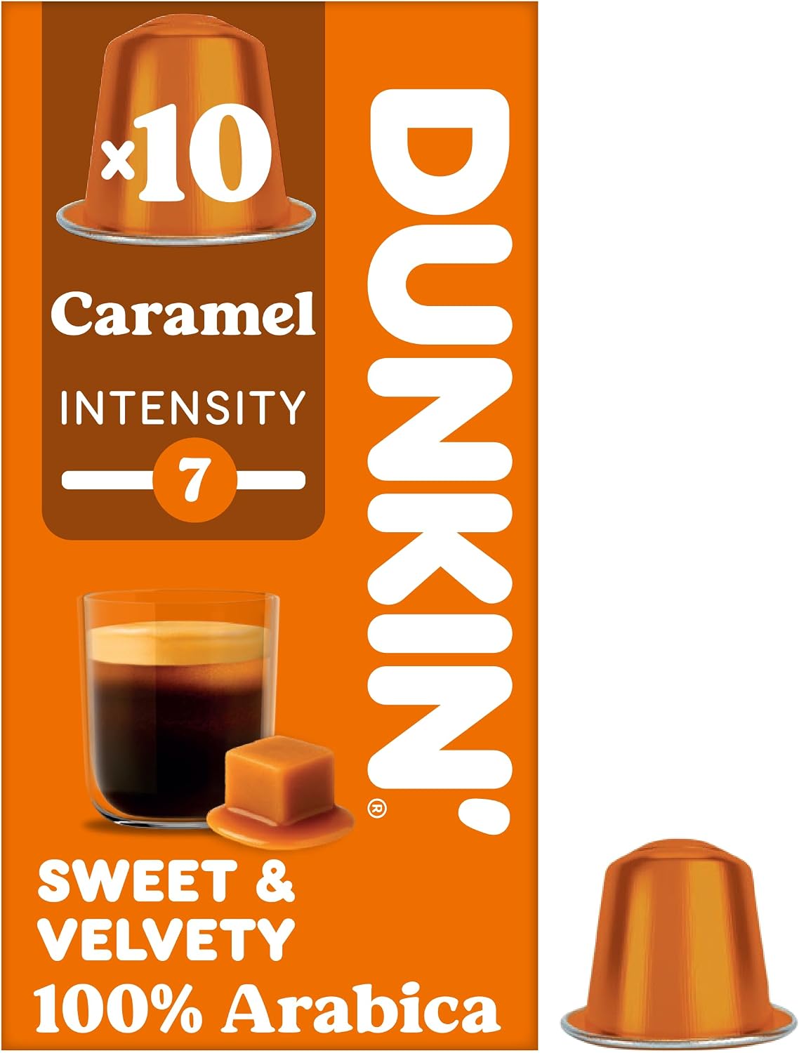 Dunkin' Nespresso Compatible Capsules Caramel - 10 Capsule