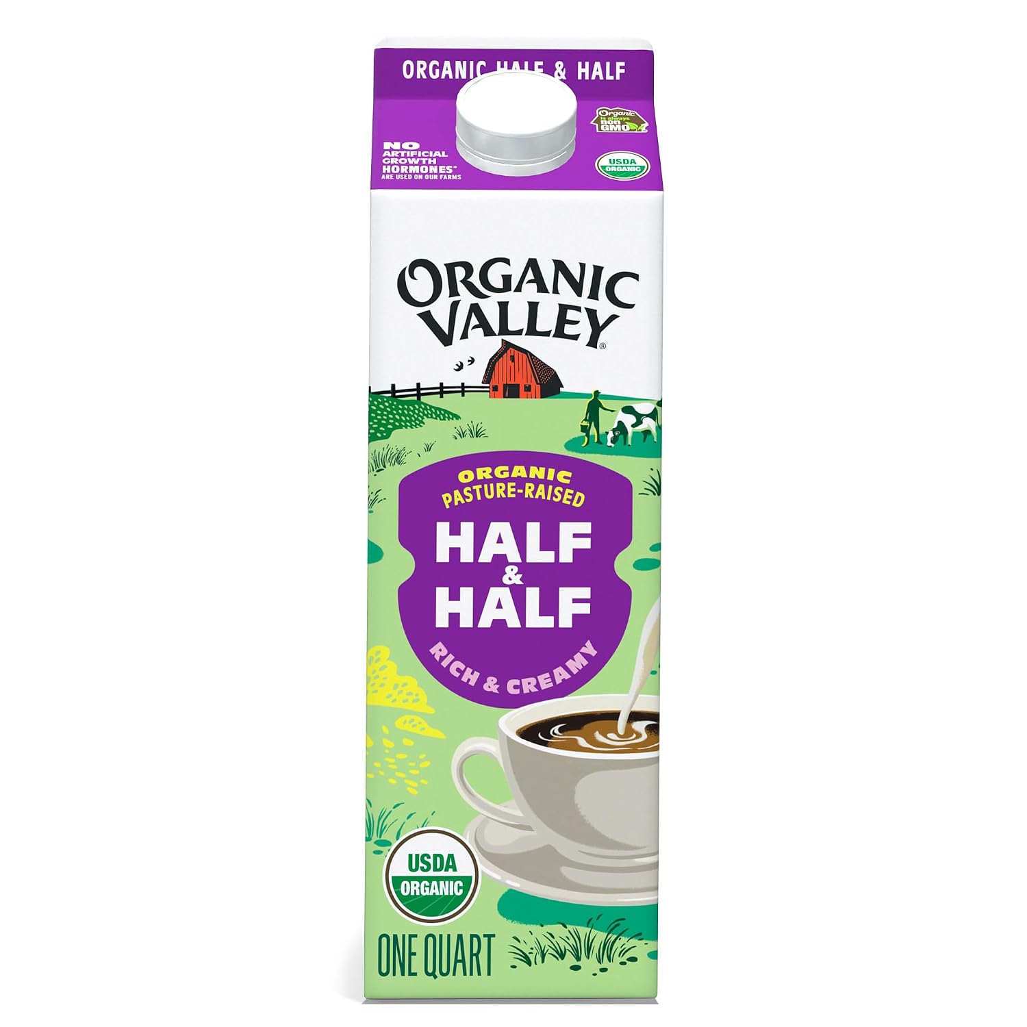 Organic Valley, Organic Half and Half, 32 Ounce | 43