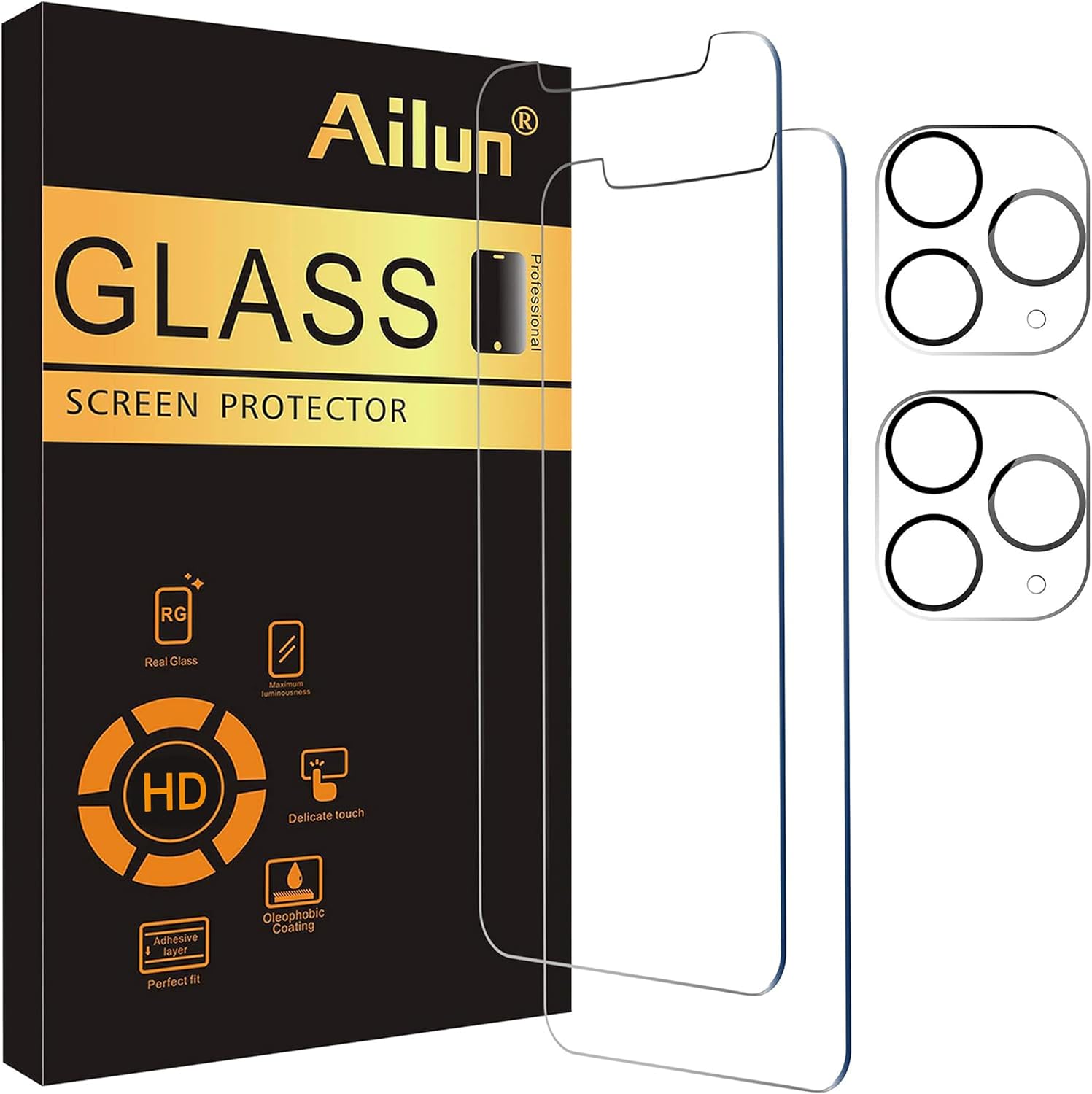 Ailun Screen Protector+Camera Lens Protector for iPhone 11 Pro Max